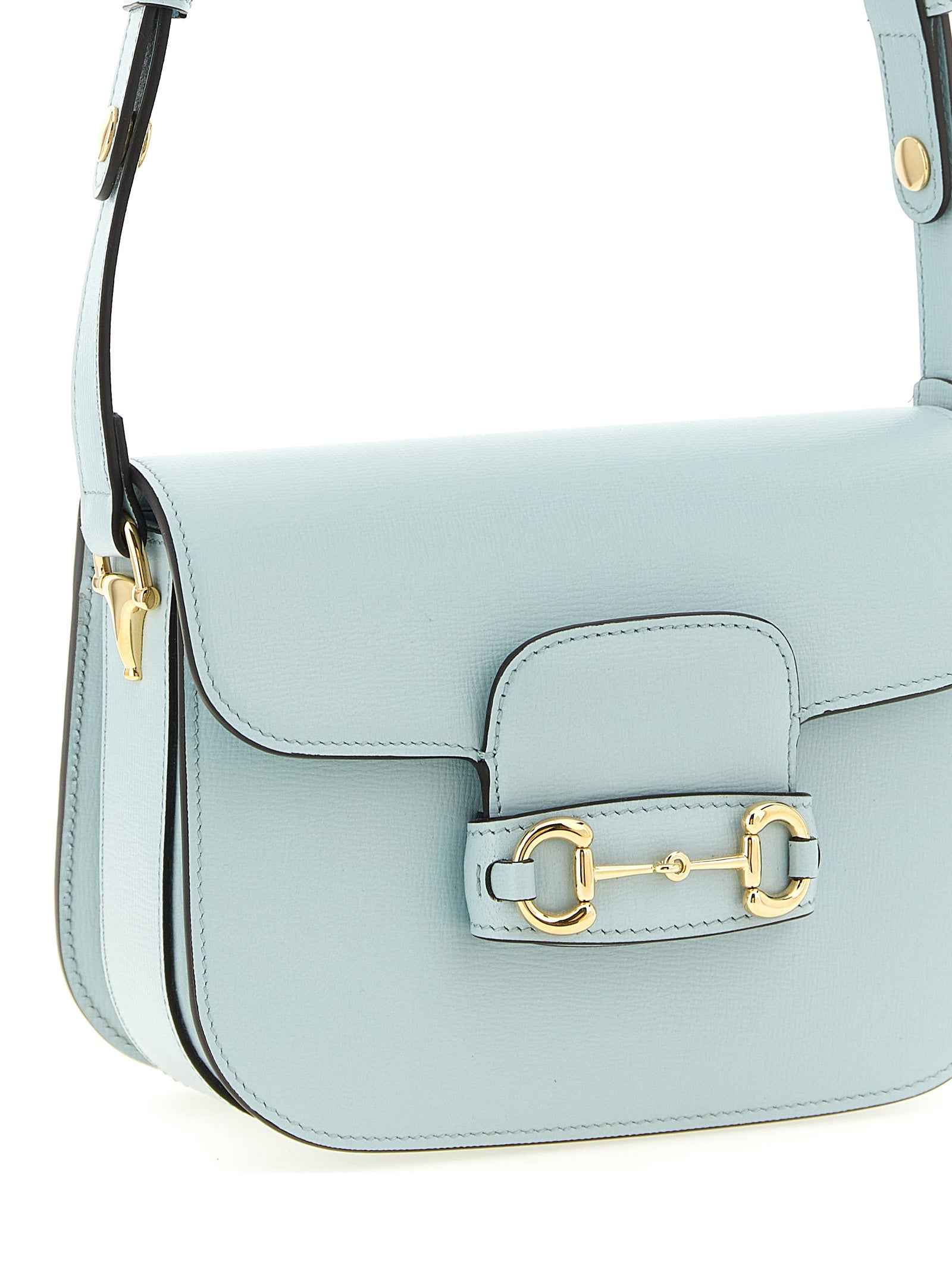 Gucci Blue Calfskin Shoulder Bag