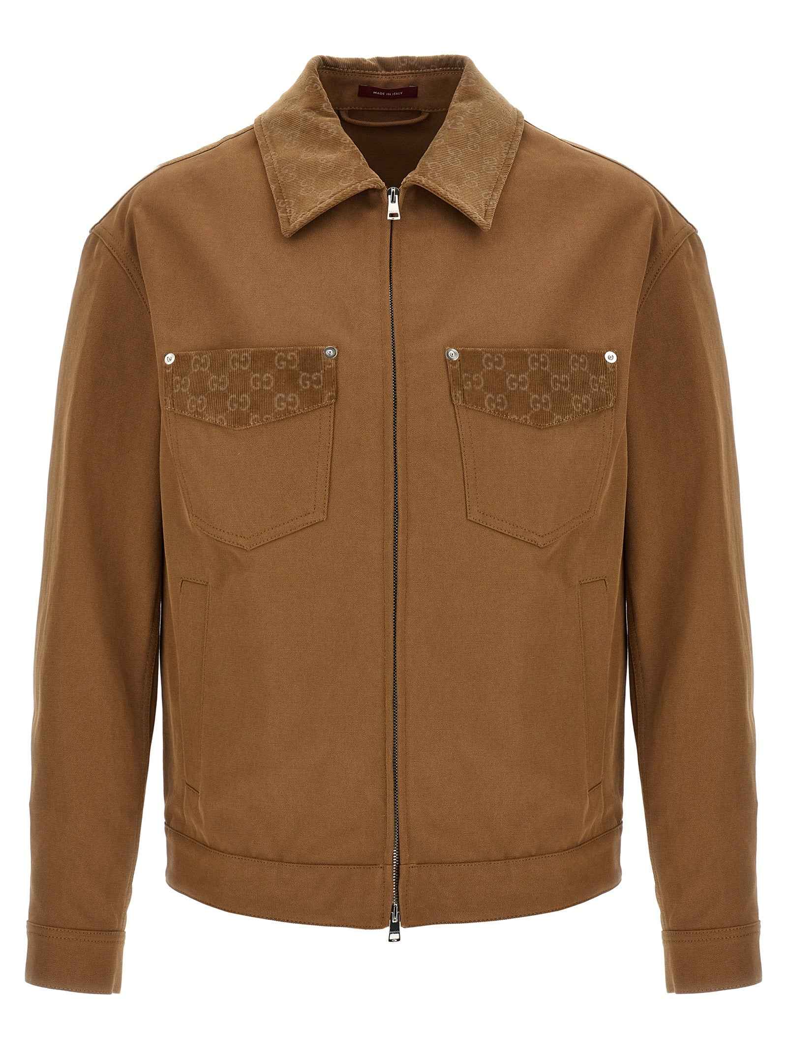 Gucci Brown Cotton Full-Length Jacket