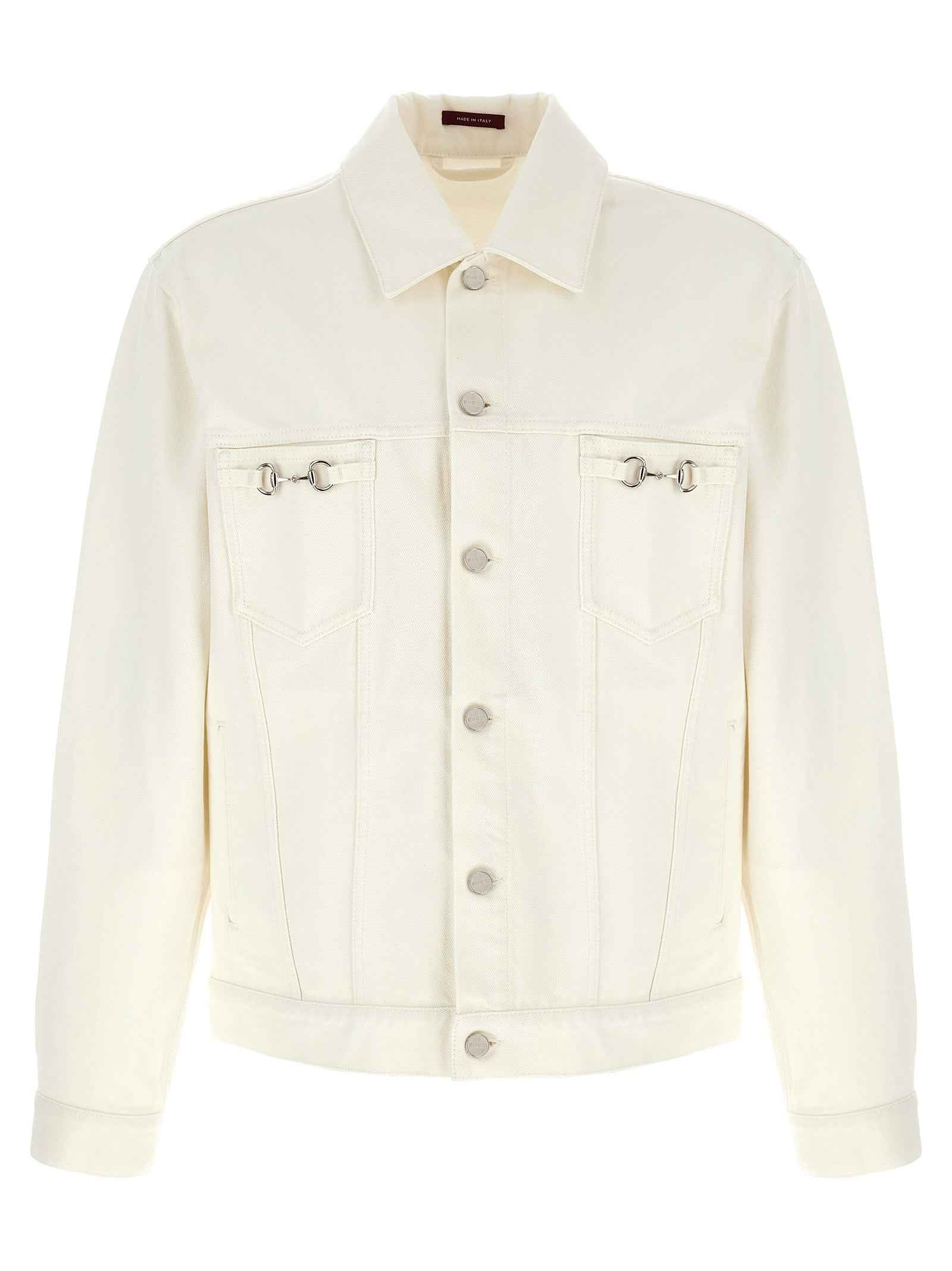 Gucci White Cotton Denim Jacket