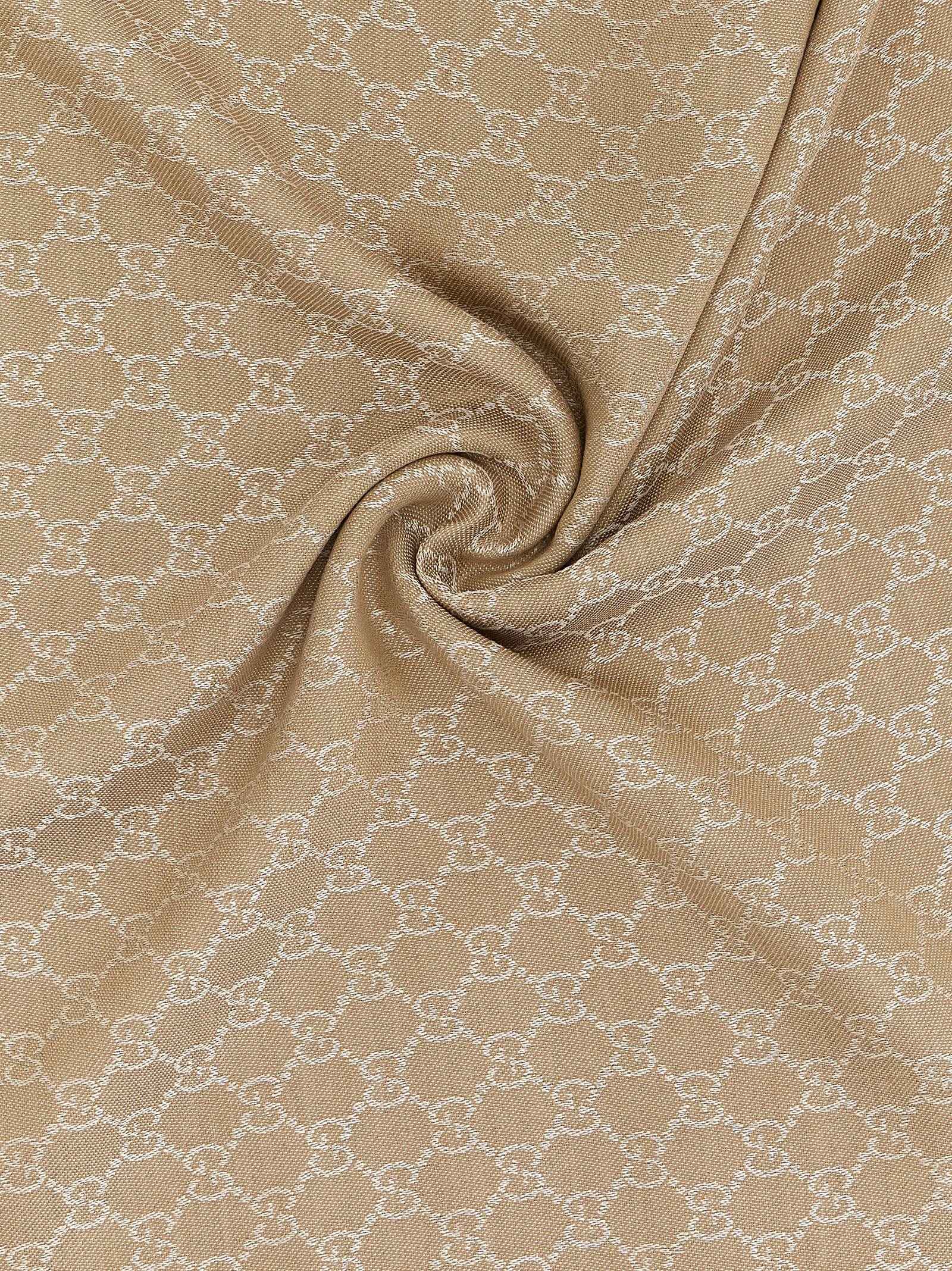 Gucci Beige Silk Scarf