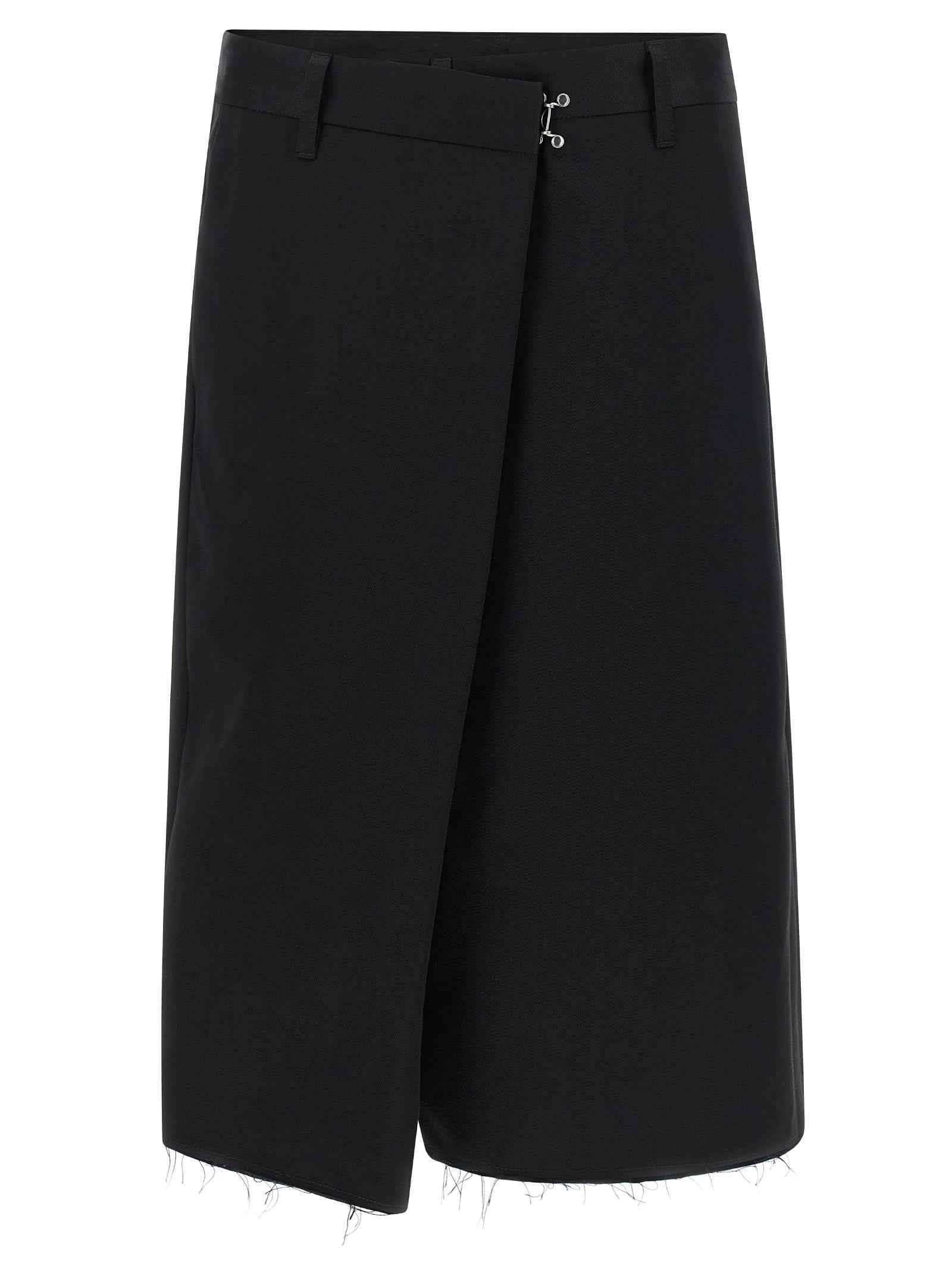 Maison Margiela Black Cotton Bermuda Shorts