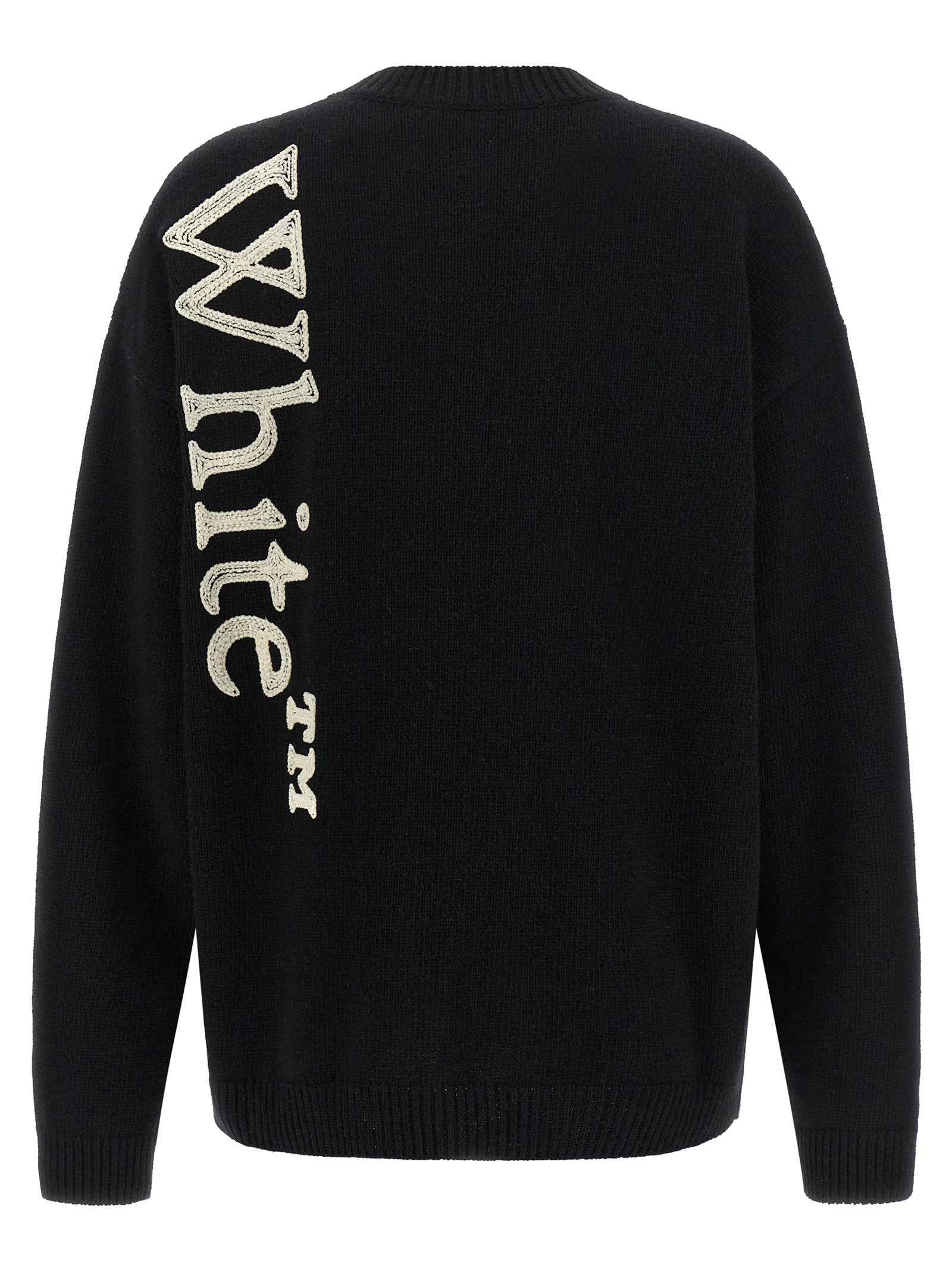 Off-White Bicolor Wool Cardigan