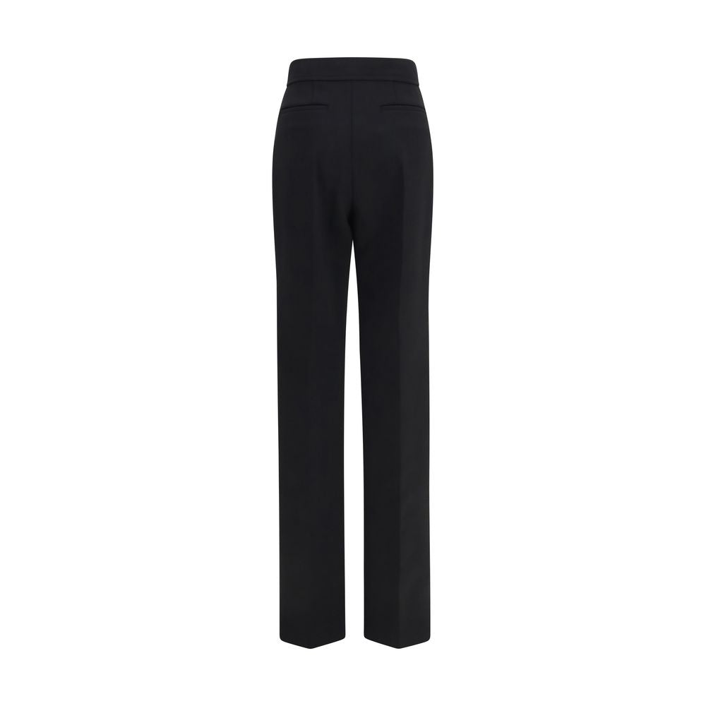 Valentino Garavani Black Wool Oves Aries Flared Pants