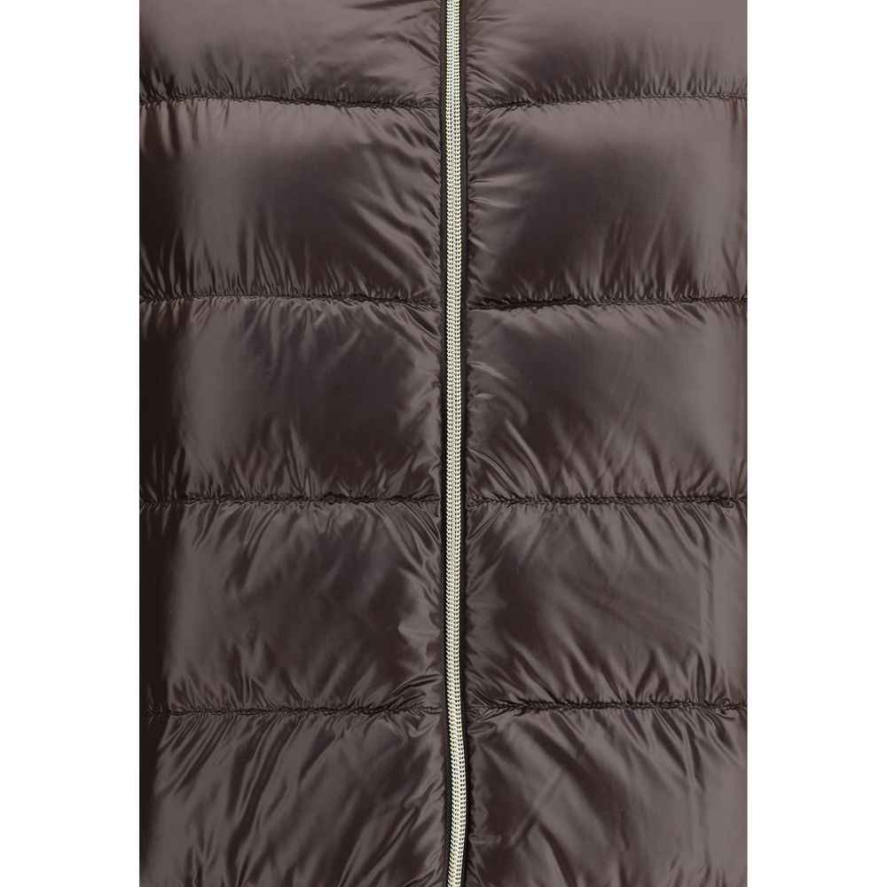 Herno Brown Polyester Full-Length Jacket