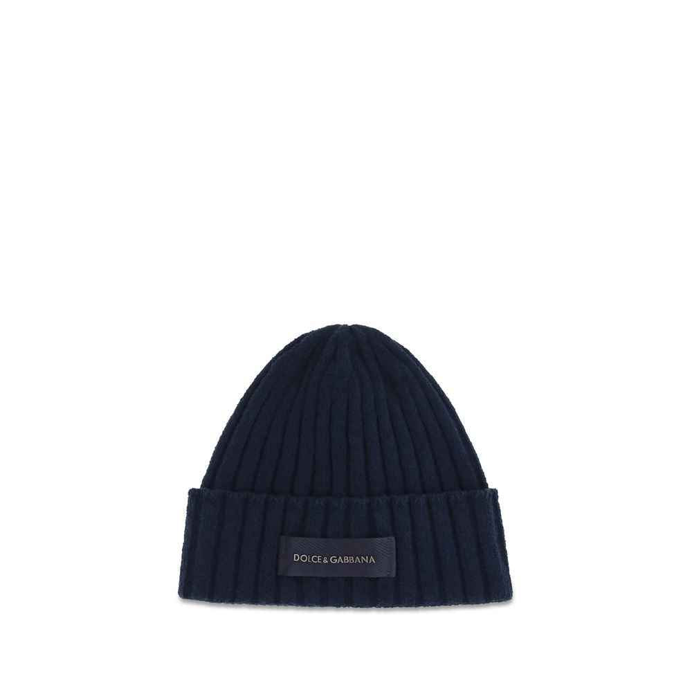 Dolce & Gabbana Blue Wool Oves Aries Beanie