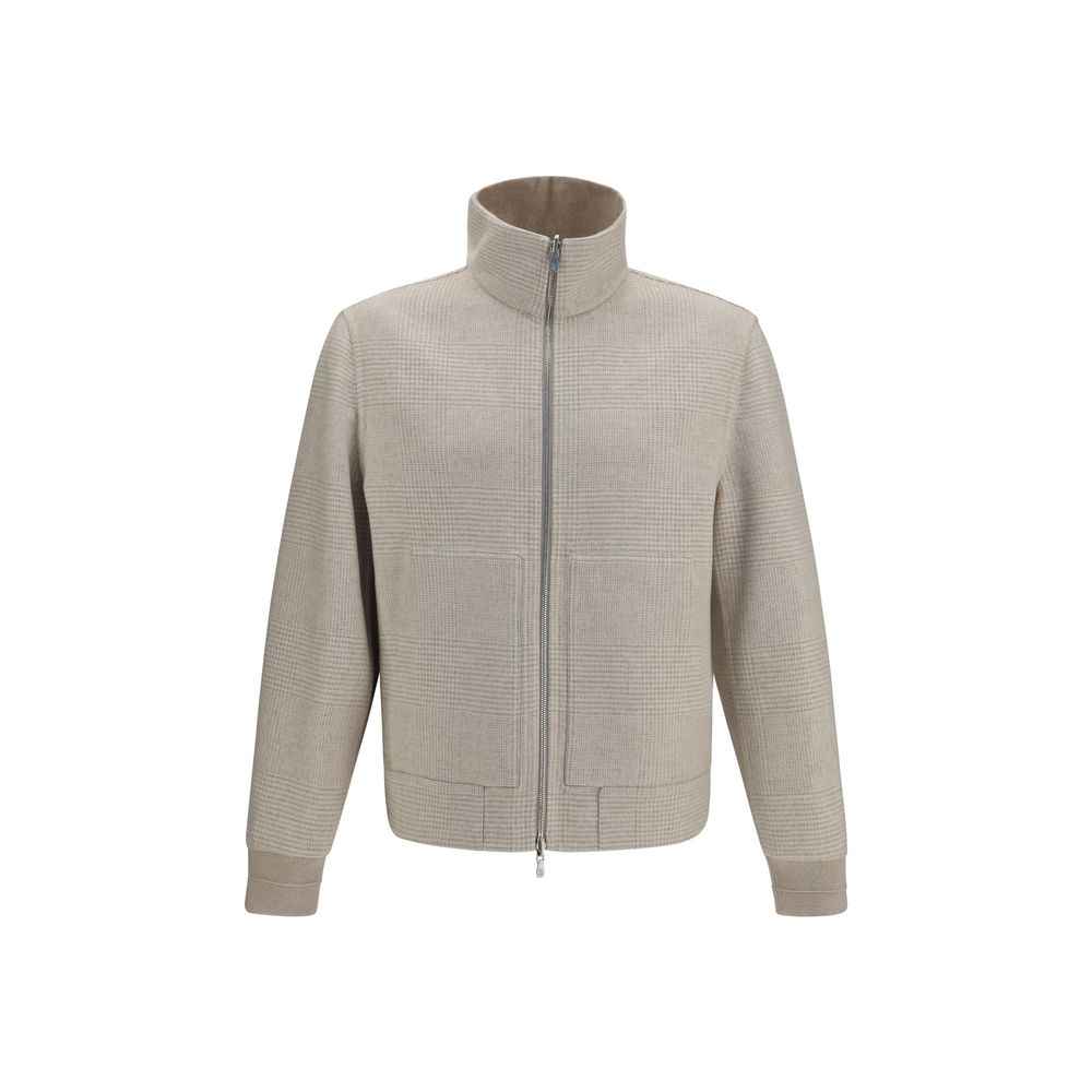 Brunello Cucinelli Beige Cashmere Full-Length Jacket