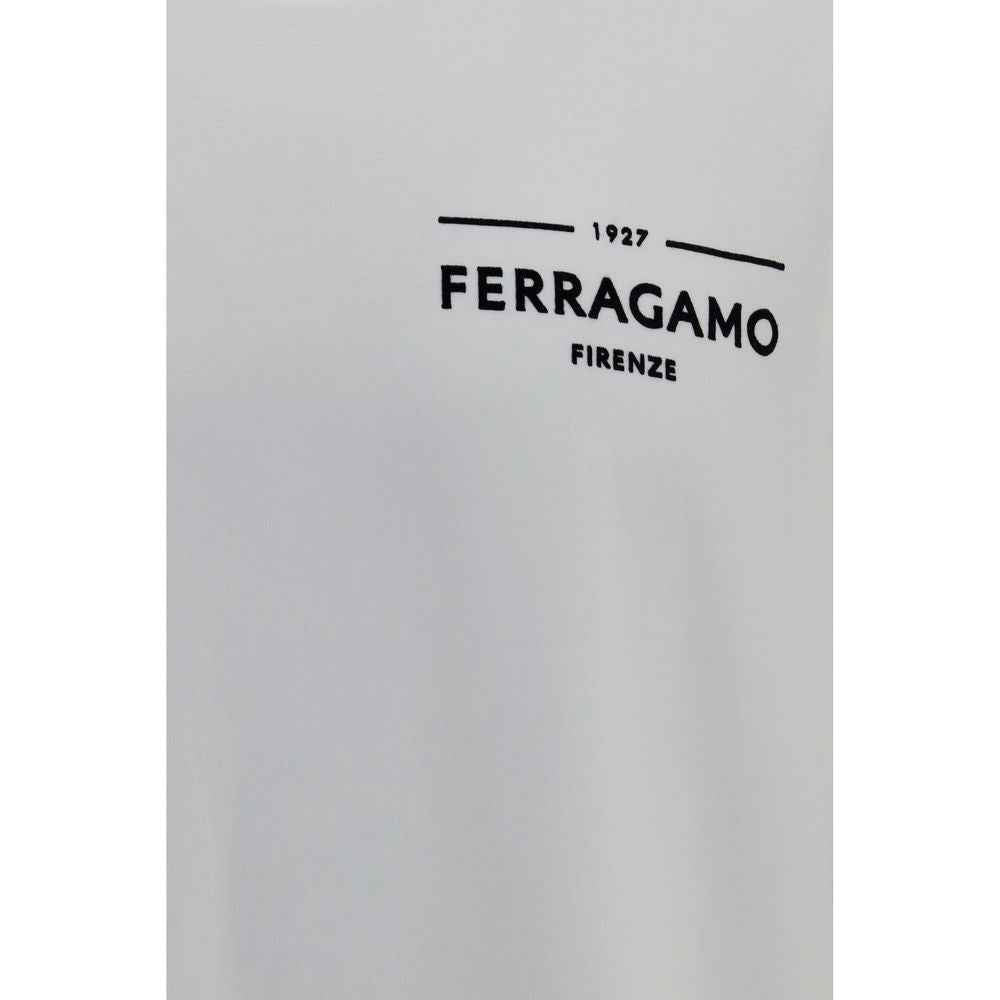 Ferragamo White Cotton T-Shirt