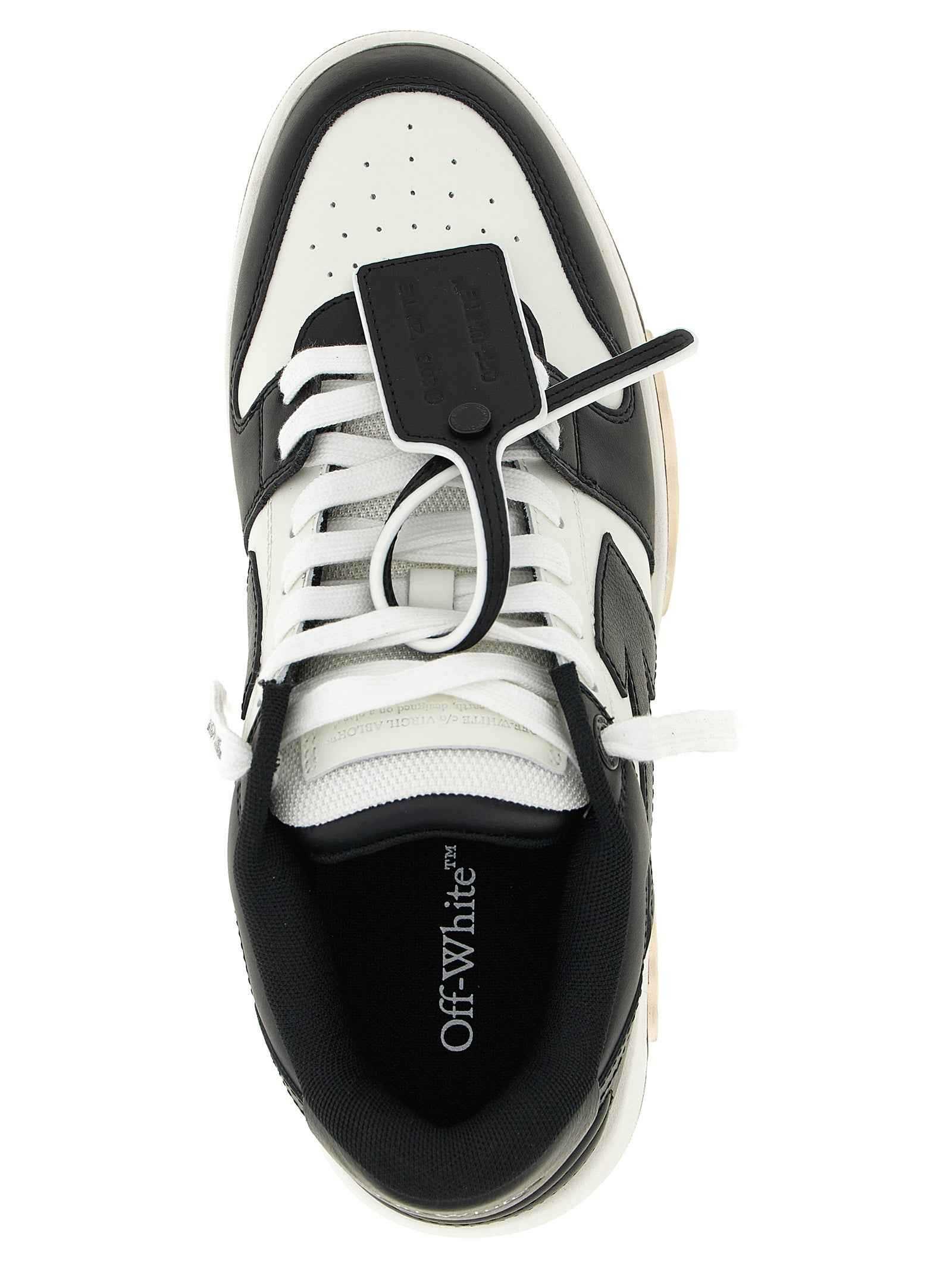Off-White Bicolor Calfskin Low Top Sneakers