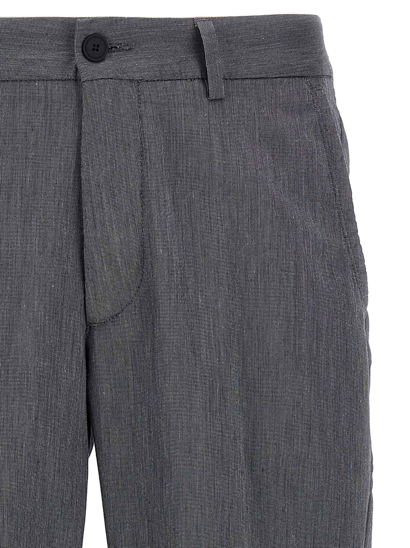 Hugo Boss Blue Cotton Casual Pants