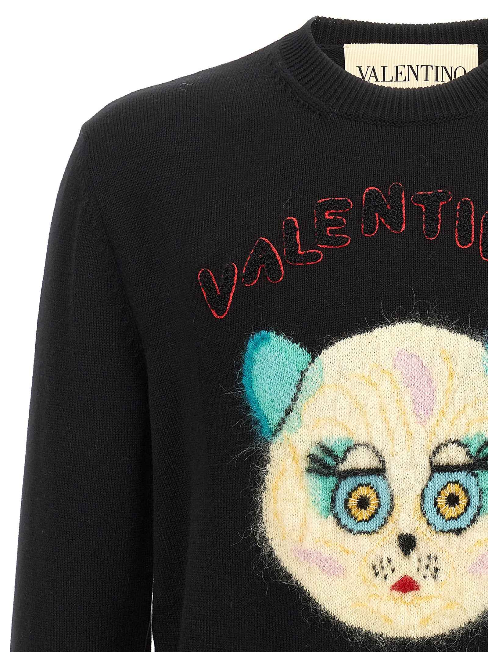 Valentino Garavani Black Cotton Cardigan