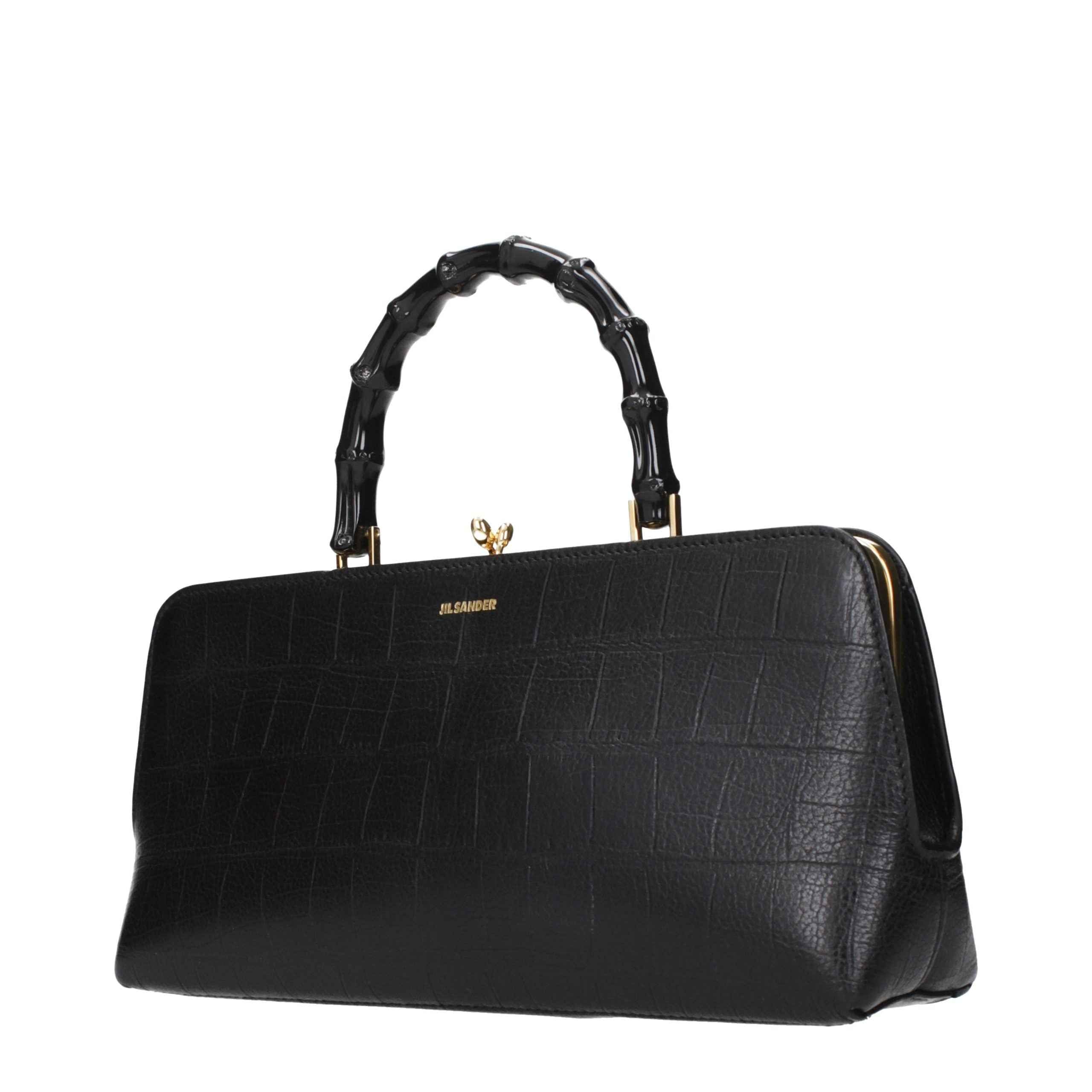 Jil Sander Black Leather Handbag