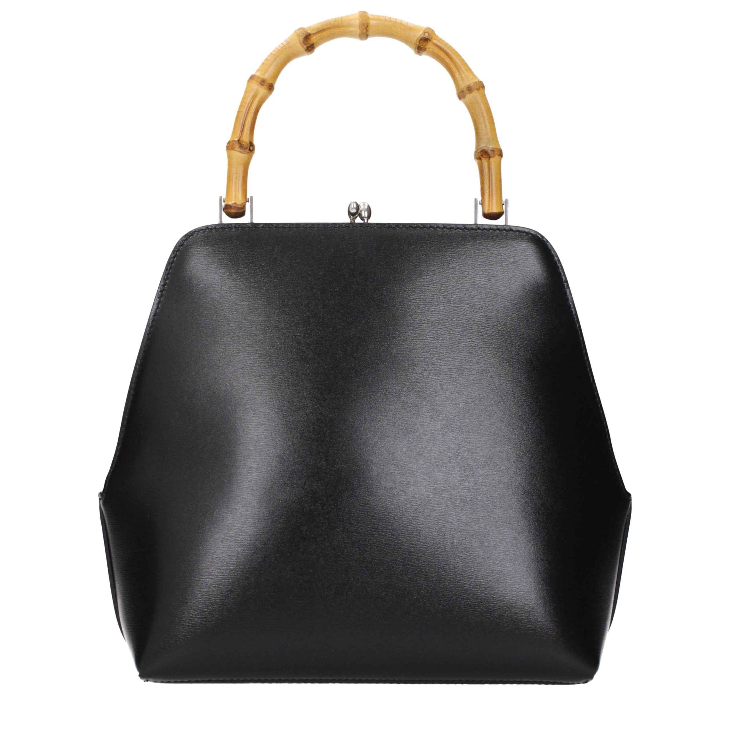 Jil Sander Black Leather Handbag