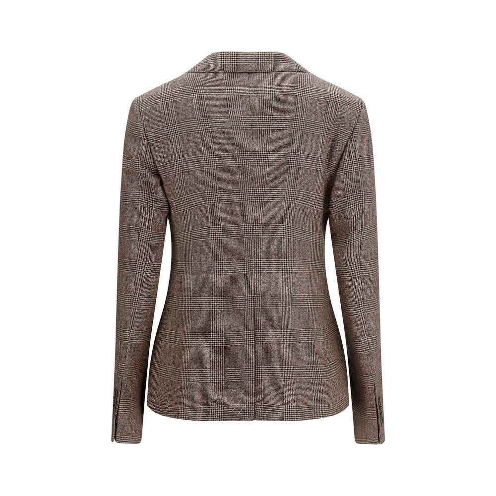 Burberry Brown Wool Oves Aries Blazer