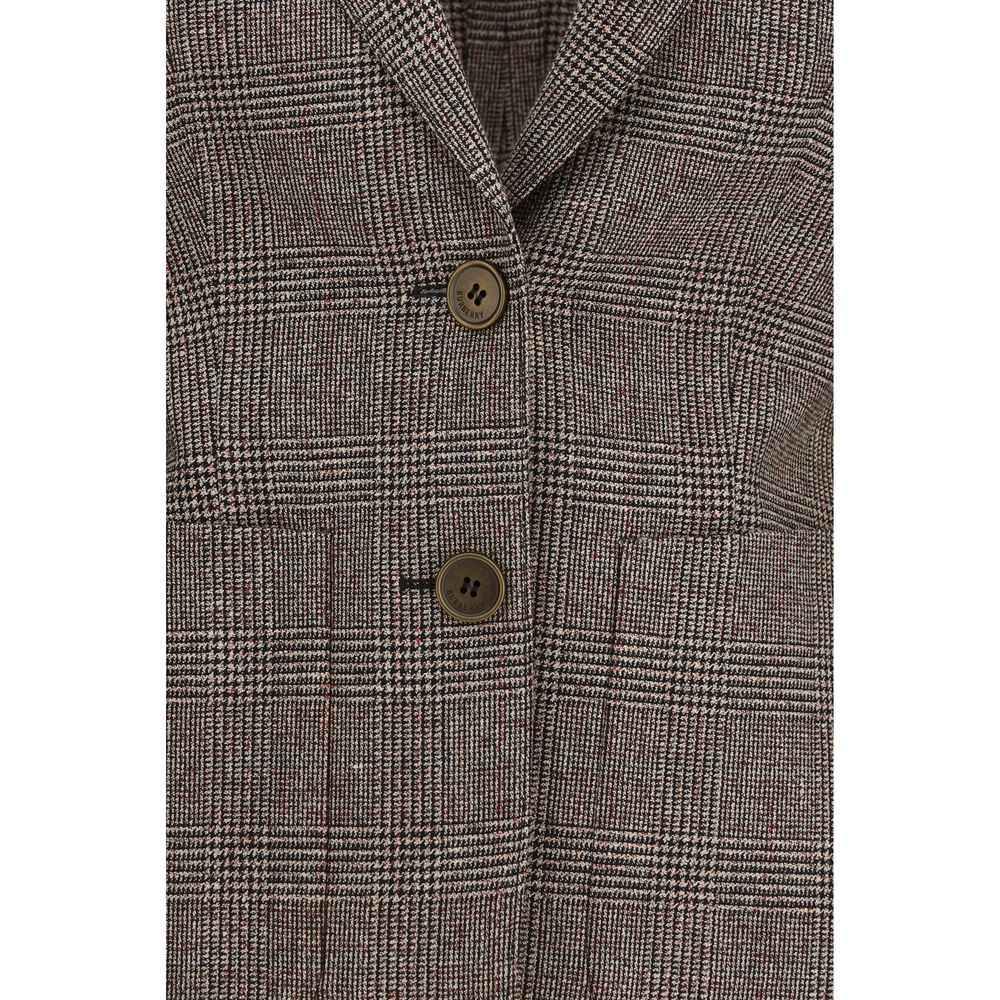 Burberry Brown Wool Oves Aries Blazer