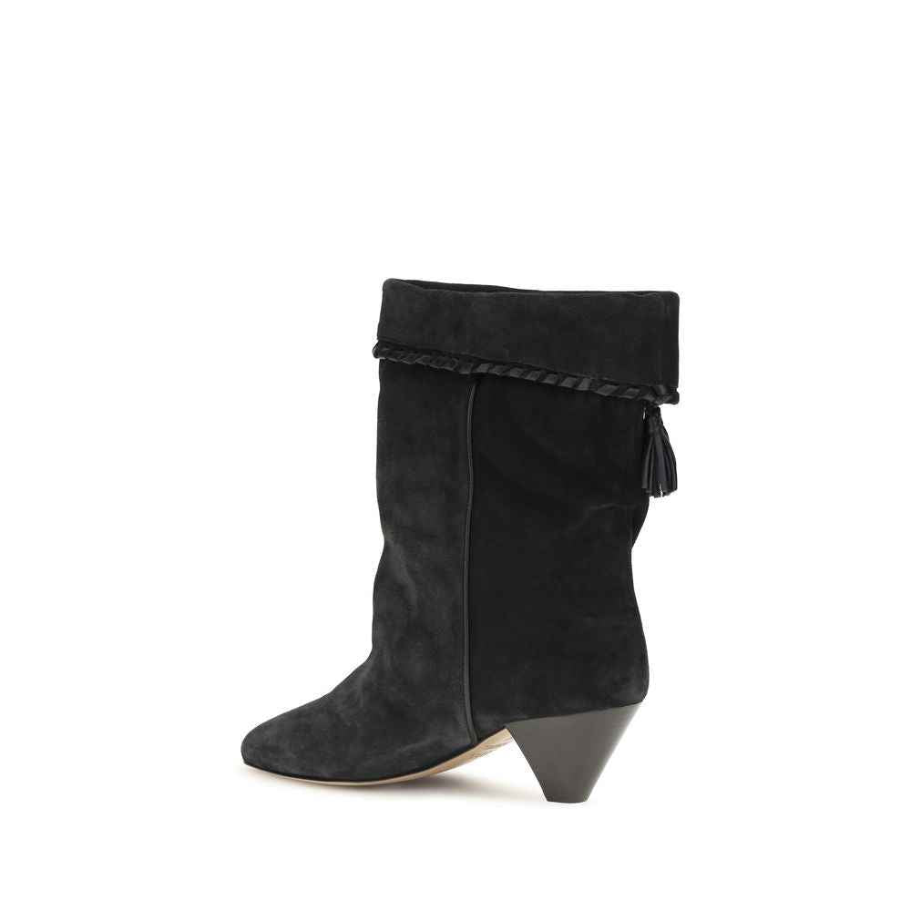 Isabel Marant Black Calf Leather Bos Taurus Boots