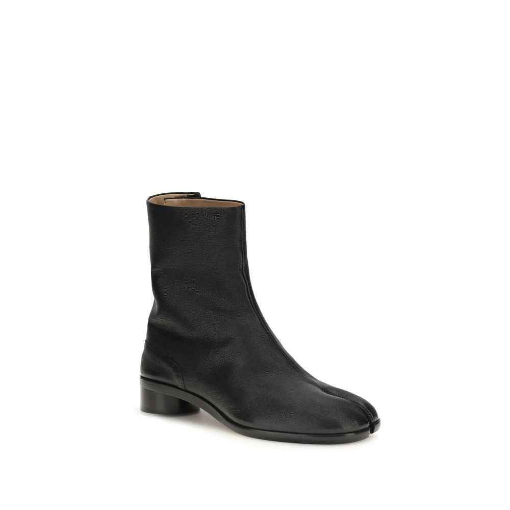 Maison Margiela Black Calf Leather Bos Taurus Ankle Boots