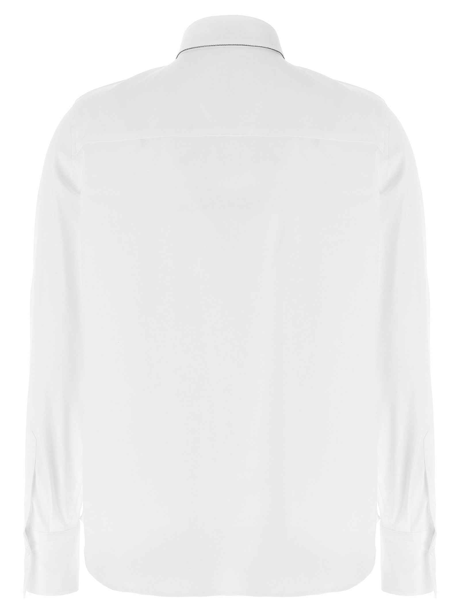 Brunello Cucinelli White Cotton Blouse