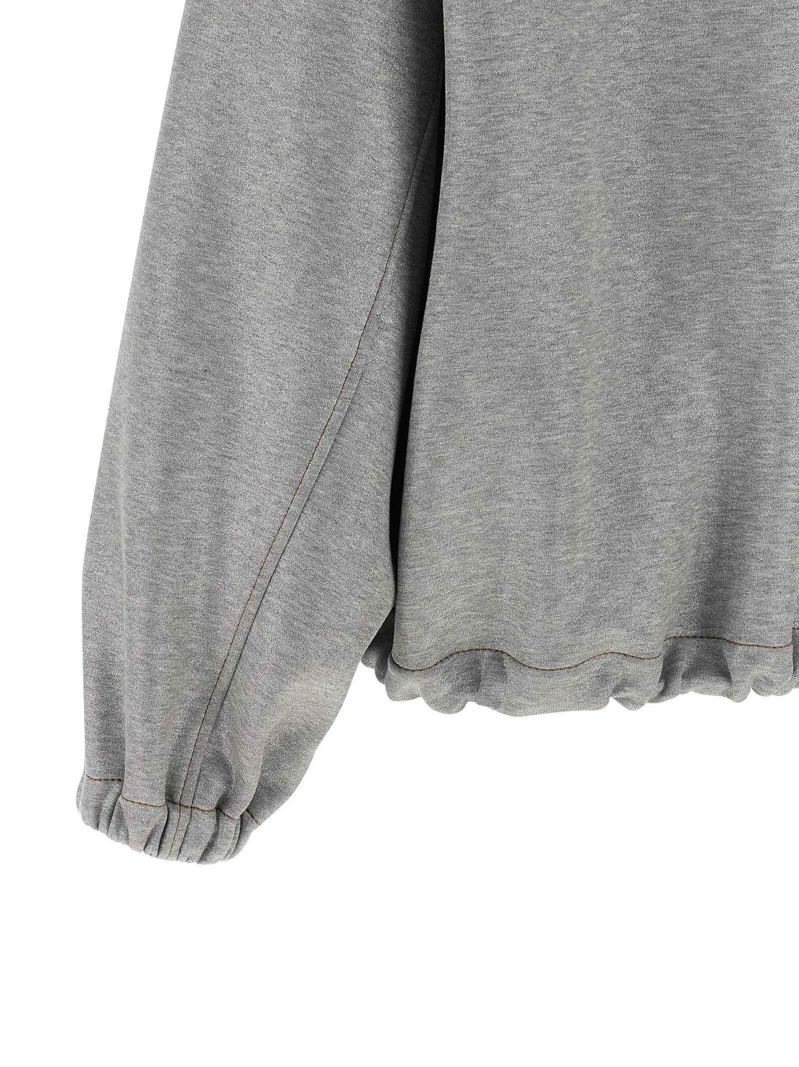 Brunello Cucinelli Silver Cotton Bomber