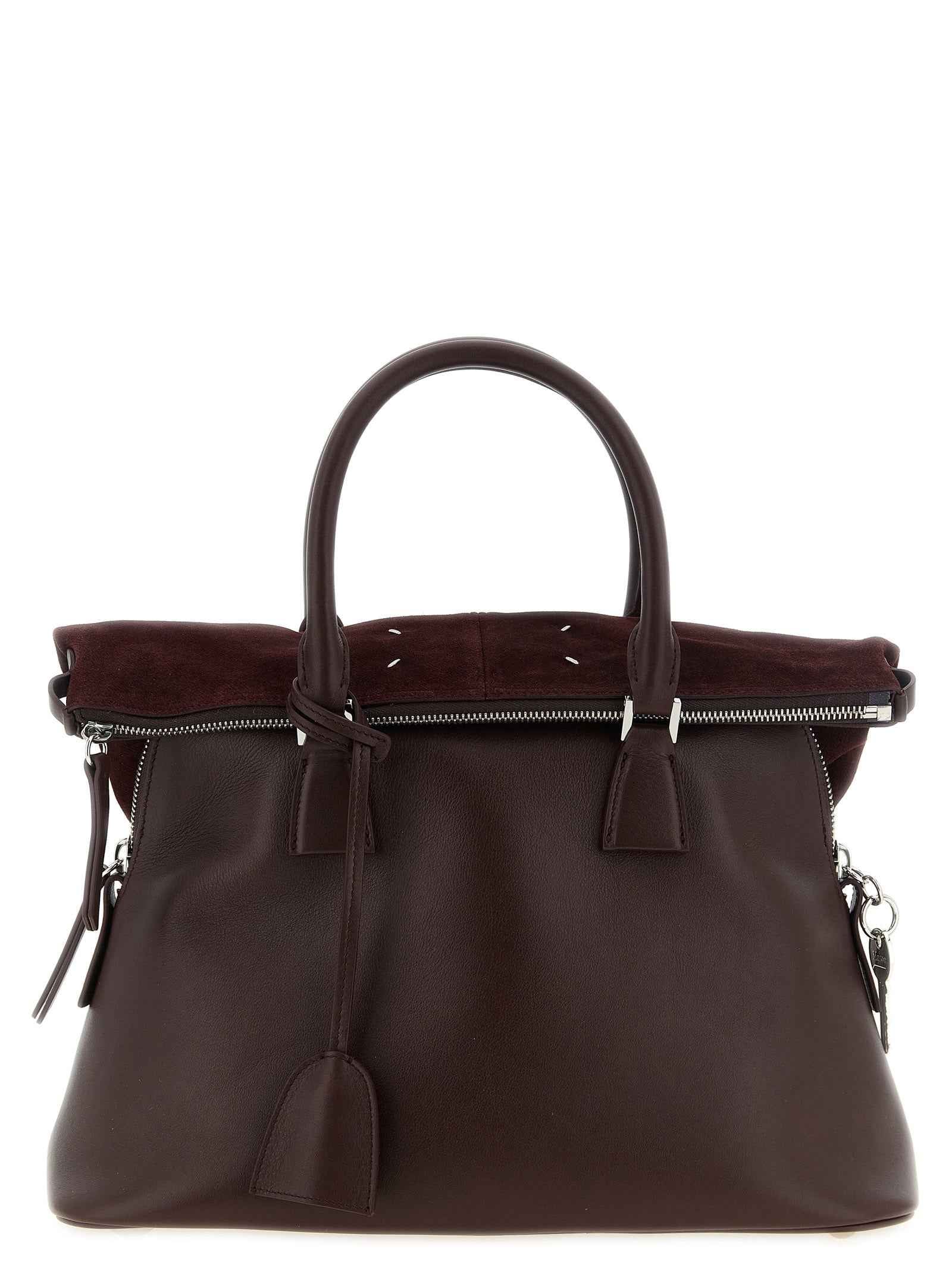 Maison Margiela Bordeaux Calfskin Shoulder Bag