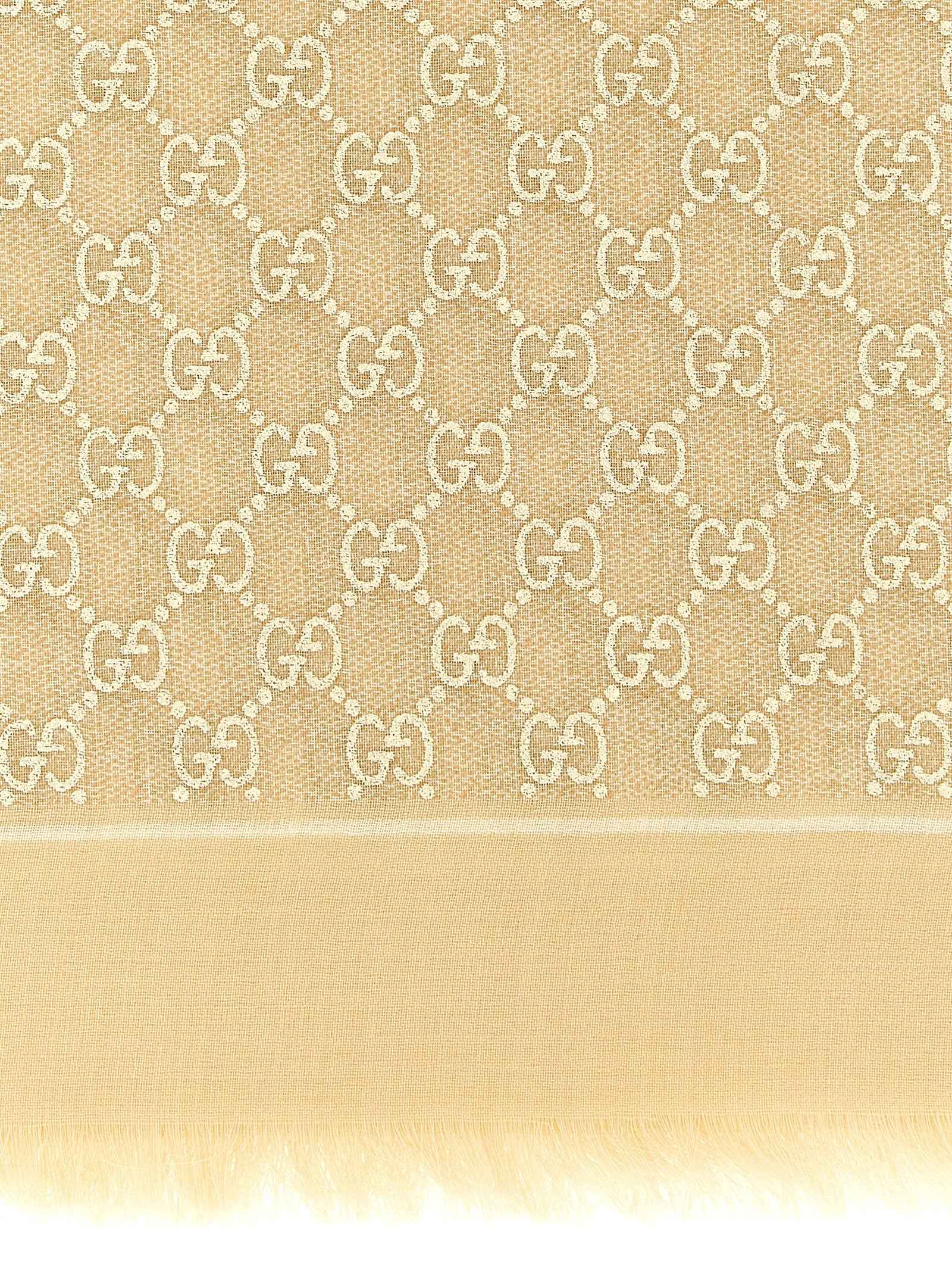 Gucci Beige Wool Scarf