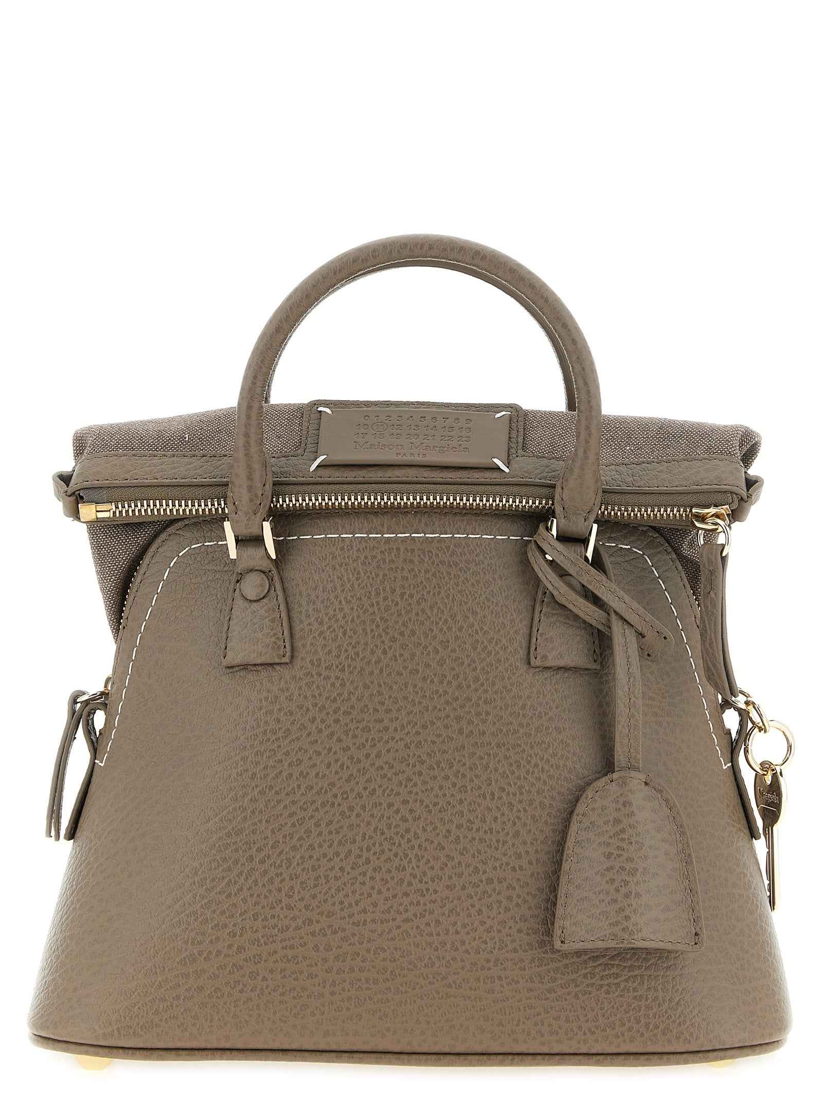 Maison Margiela Gray Calfskin Shoulder Bag