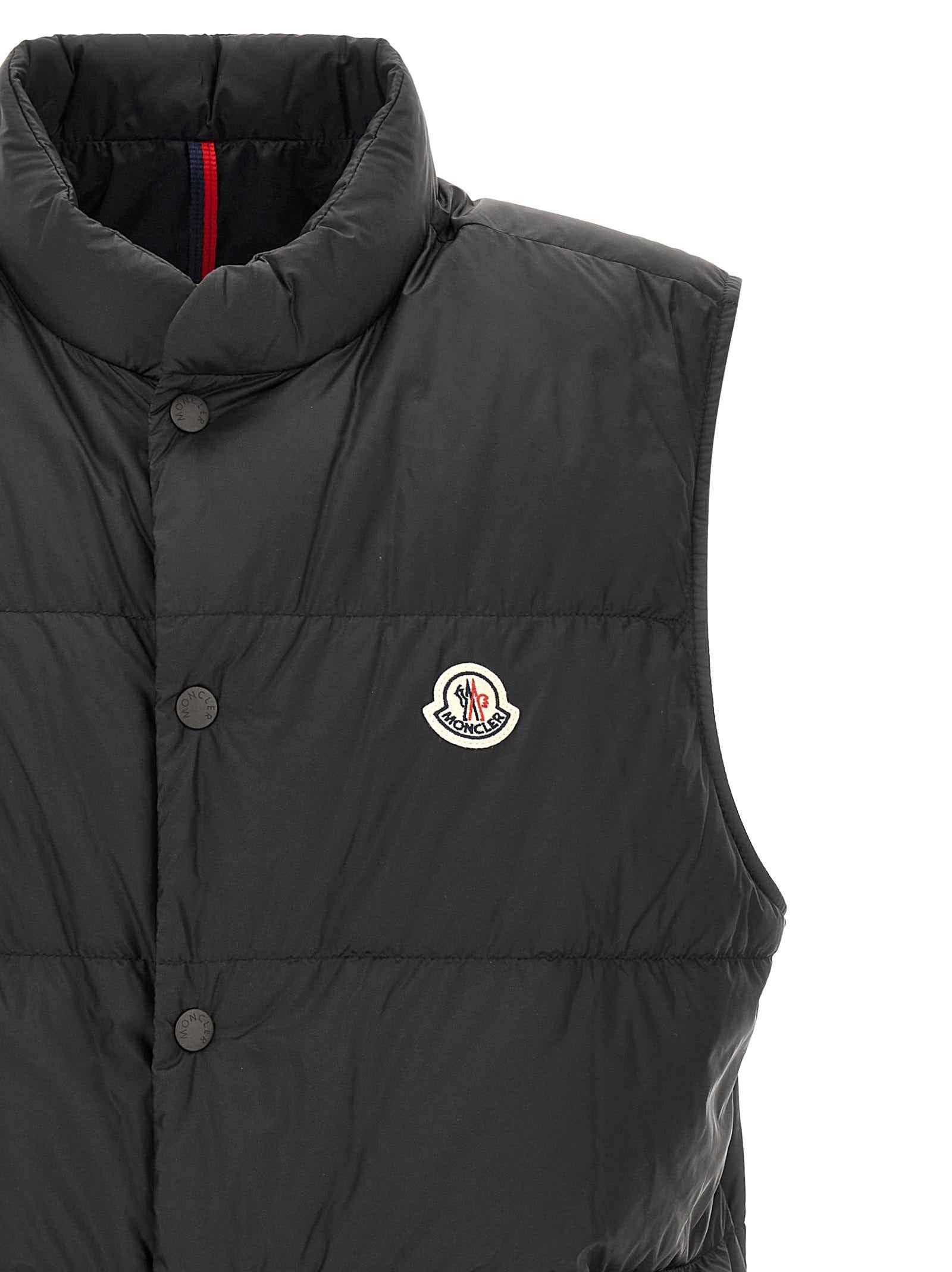Moncler Black Polyamide Sleeveless Jacket