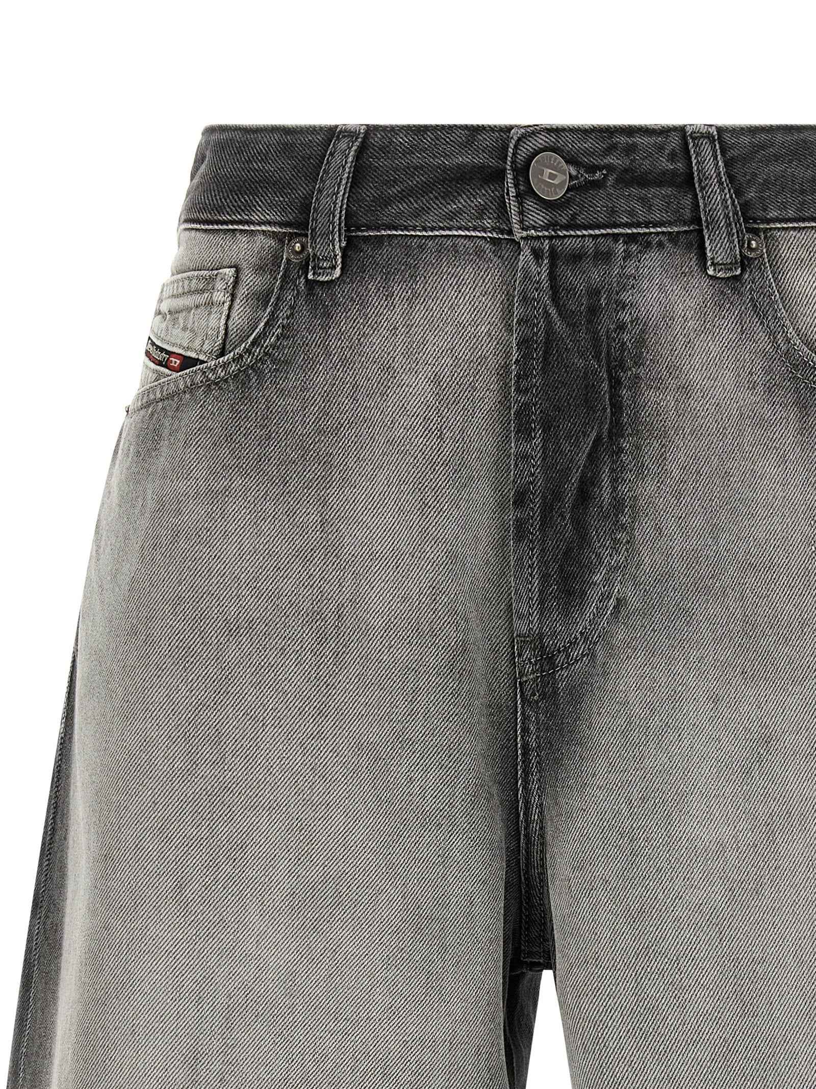 Diesel Gray Cotton Bermuda Shorts