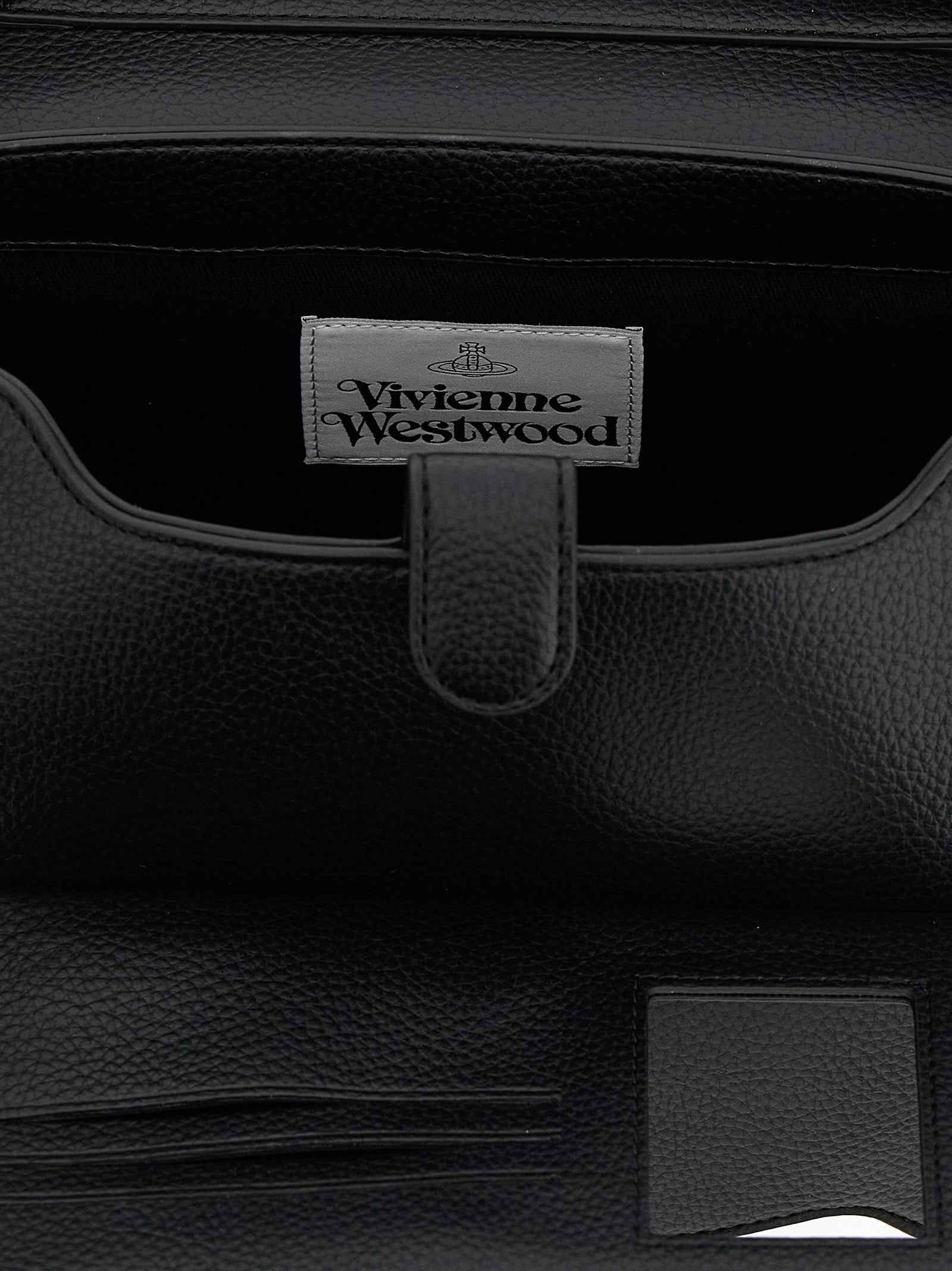 Vivienne Westwood Black Polyethylene Shoulder Bag