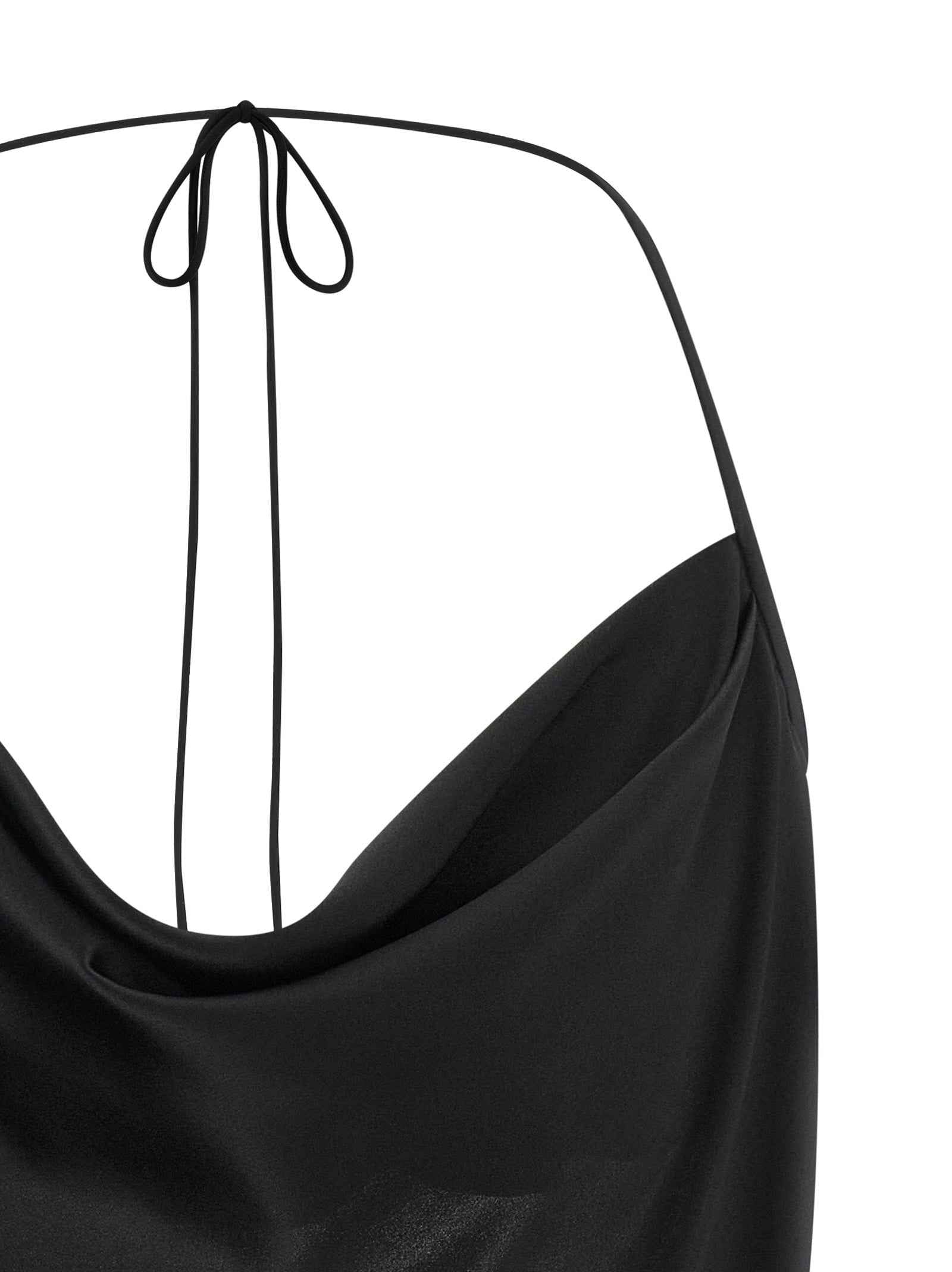 Valentino Garavani Black Silk Tank Tops