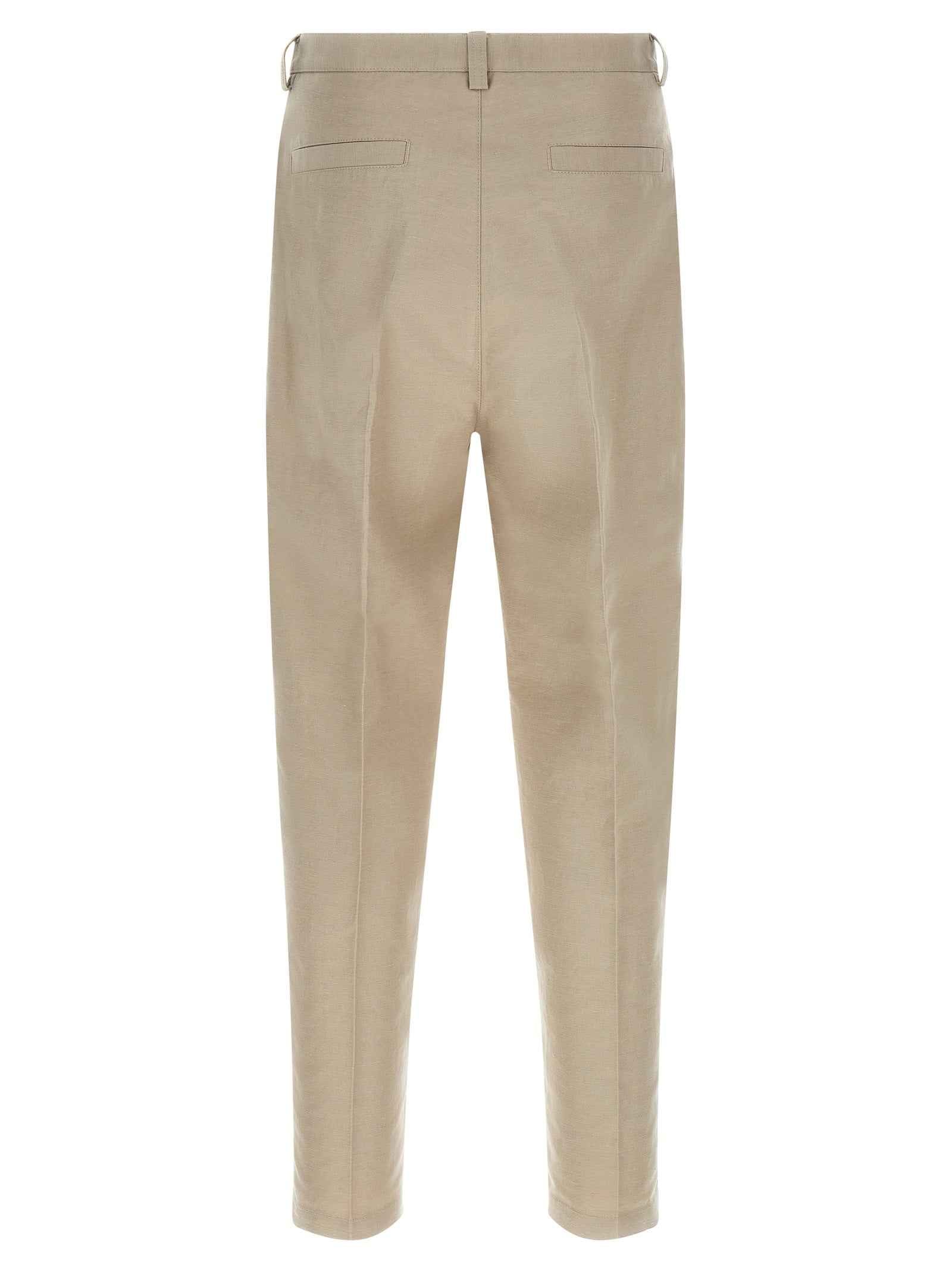 Brunello Cucinelli Brown Cotton Casual Pants