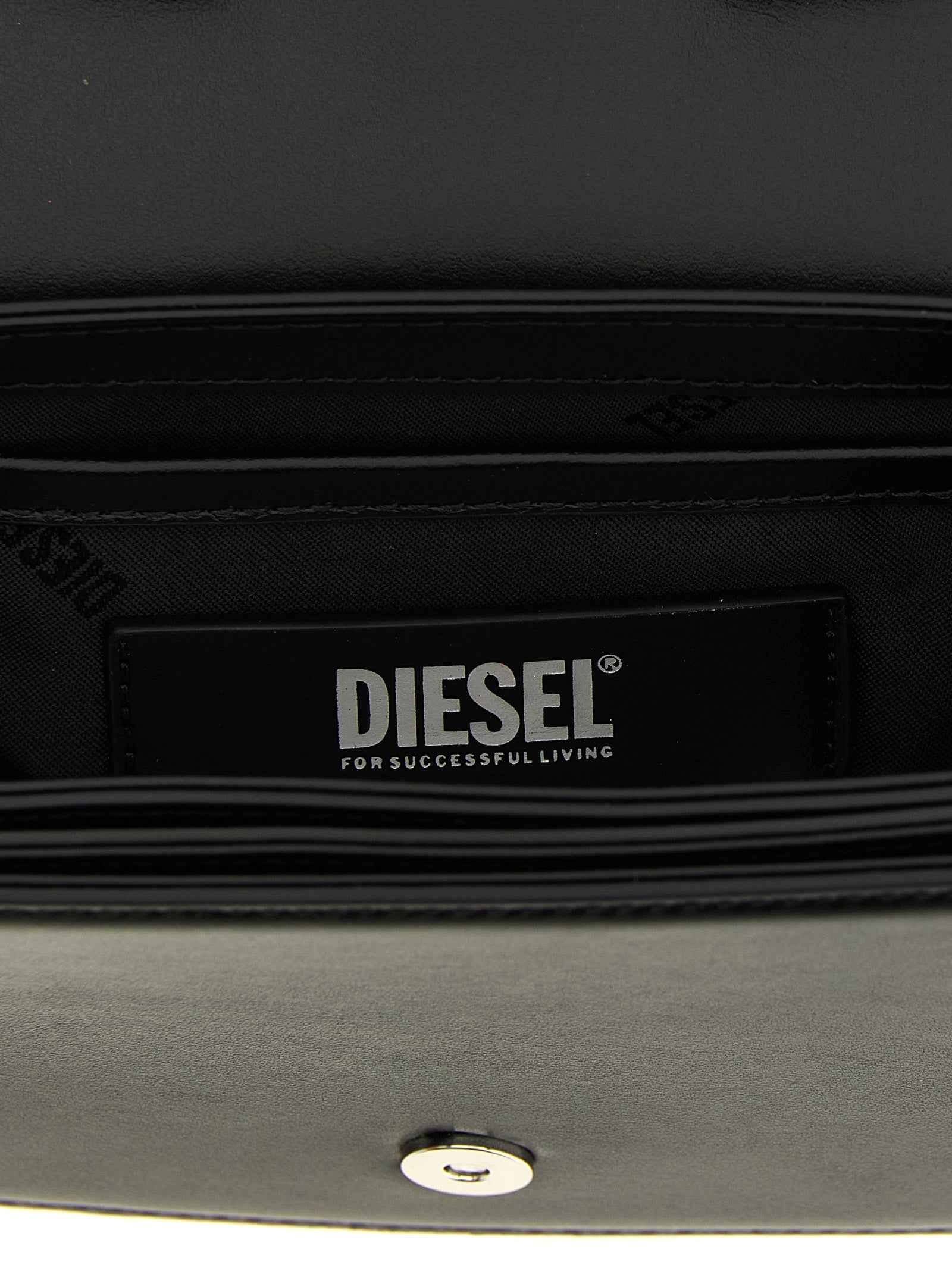 Diesel Black Cowhide Shoulder Bag