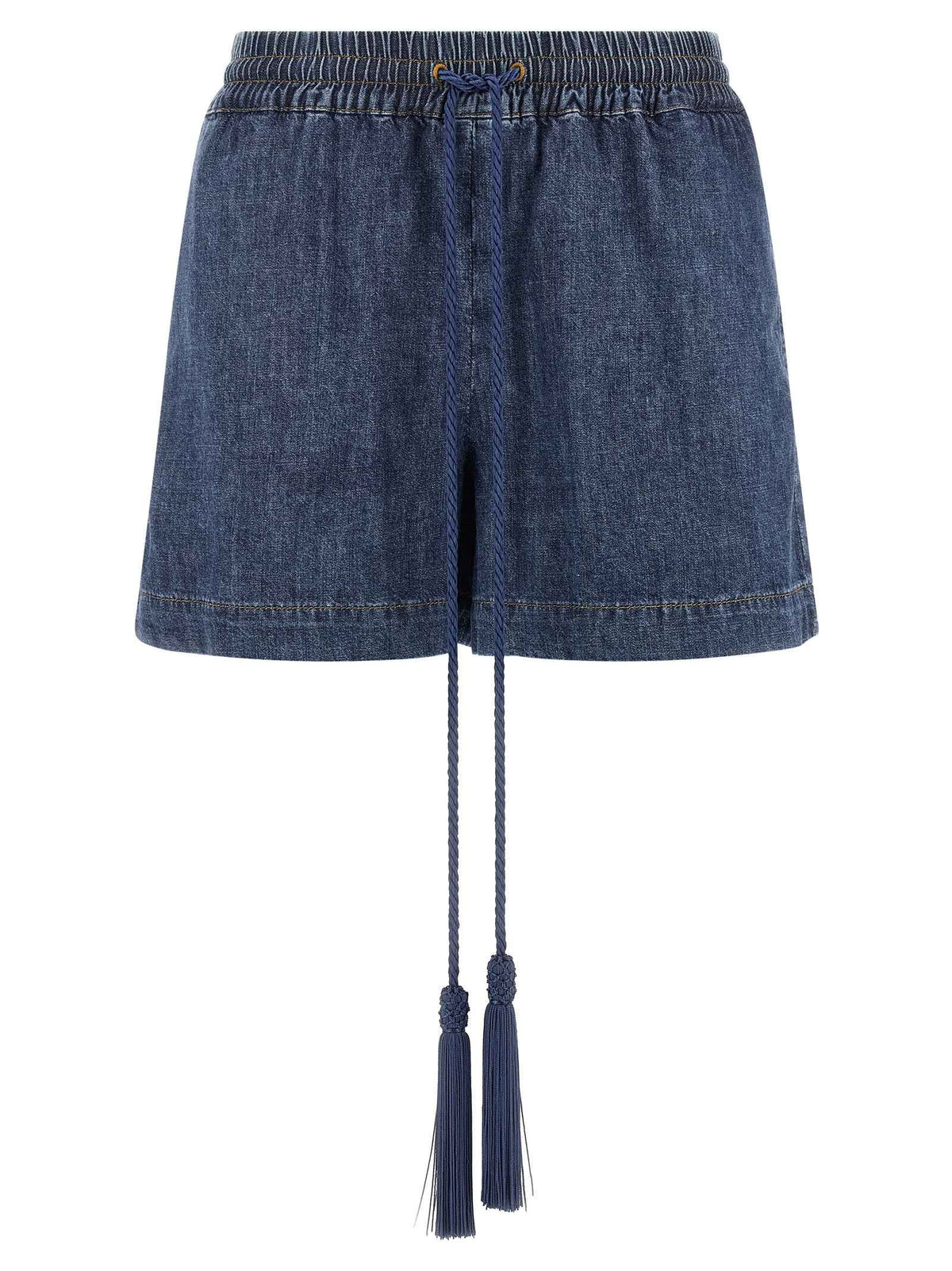 Valentino Garavani Blue Cotton Bermuda Shorts