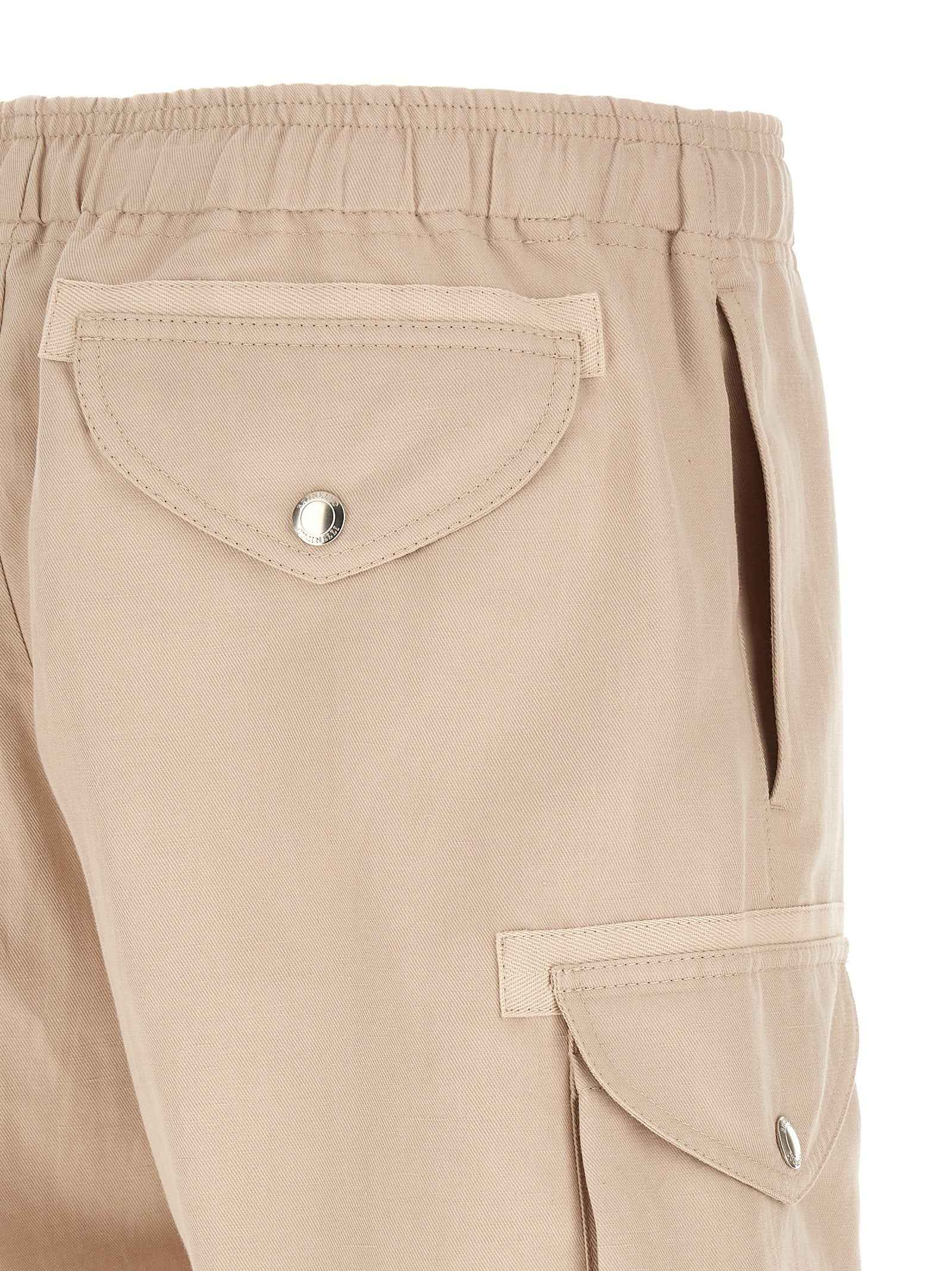 Brunello Cucinelli Beige Linen Bermuda Shorts