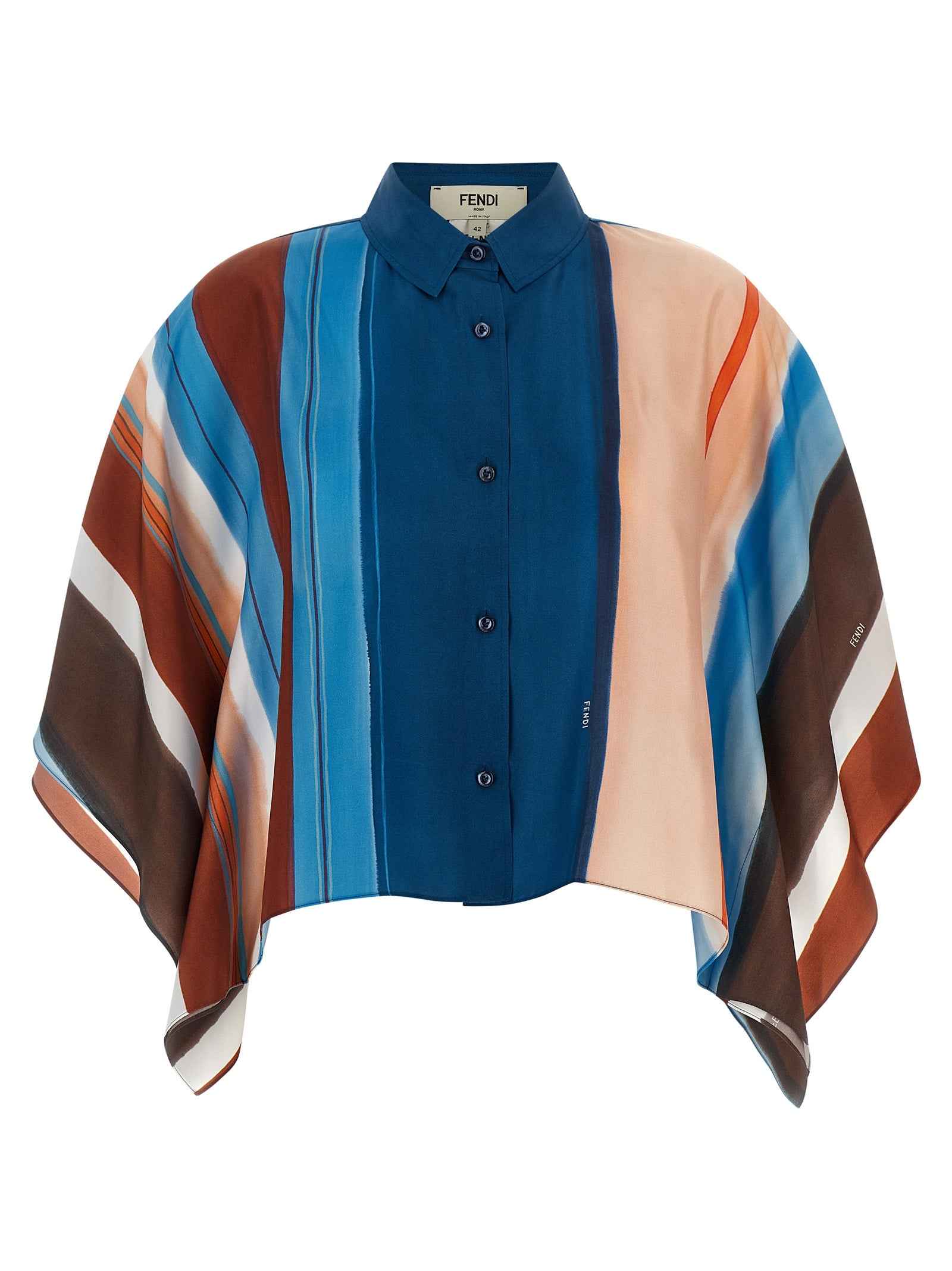 Fendi Multicolor Silk Blouse