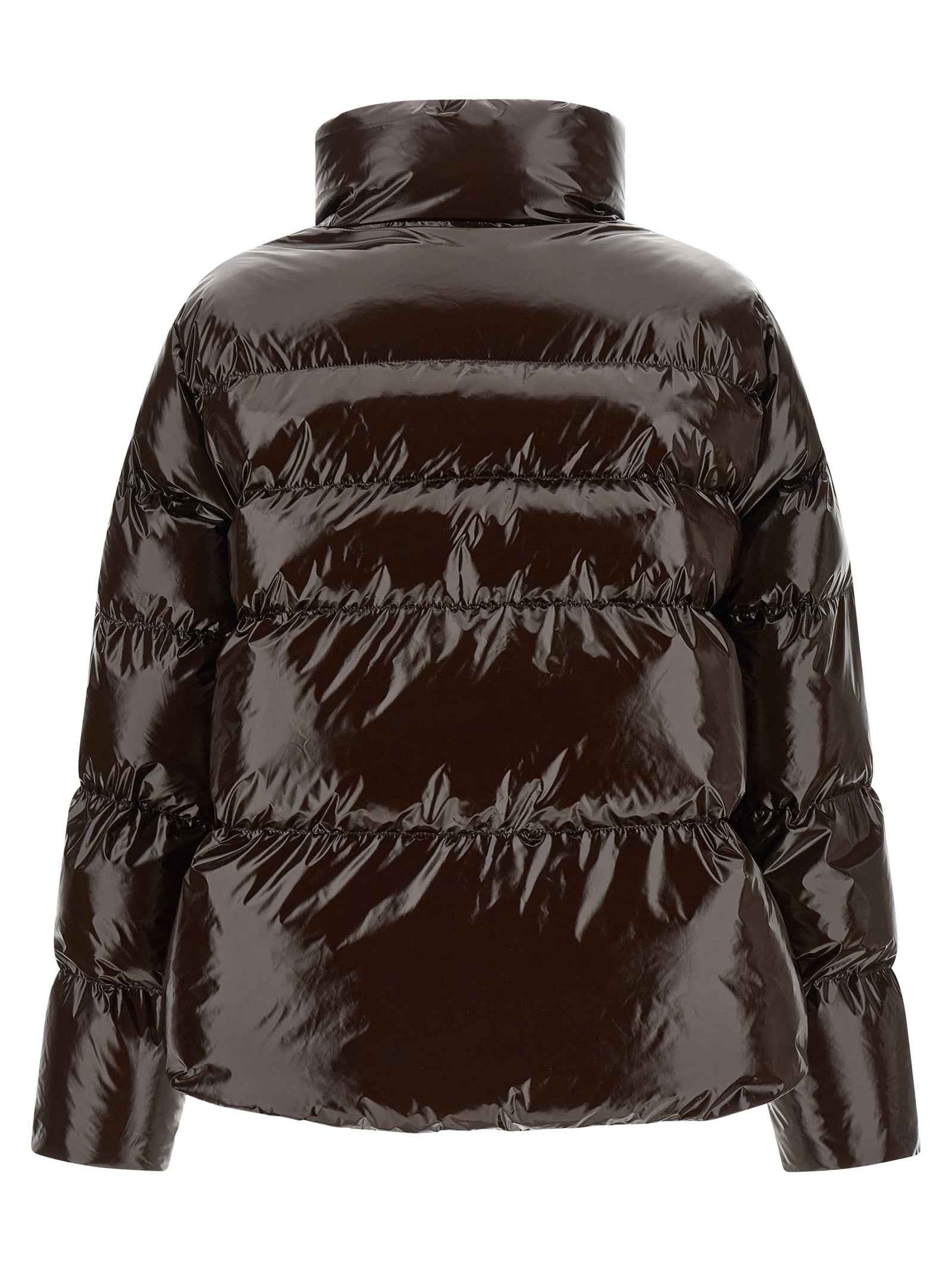 PINKO Brown Polyamide Full-Length Jacket