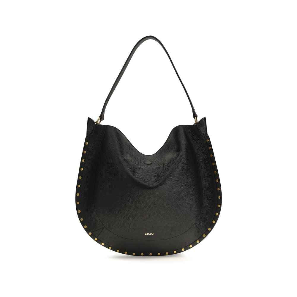 Isabel Marant Black Calf Leather Bos Taurus Shoulder Bag
