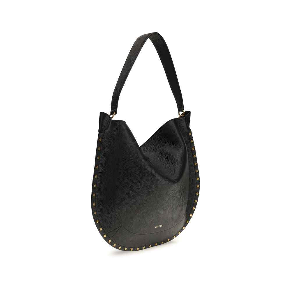 Isabel Marant Black Calf Leather Bos Taurus Shoulder Bag