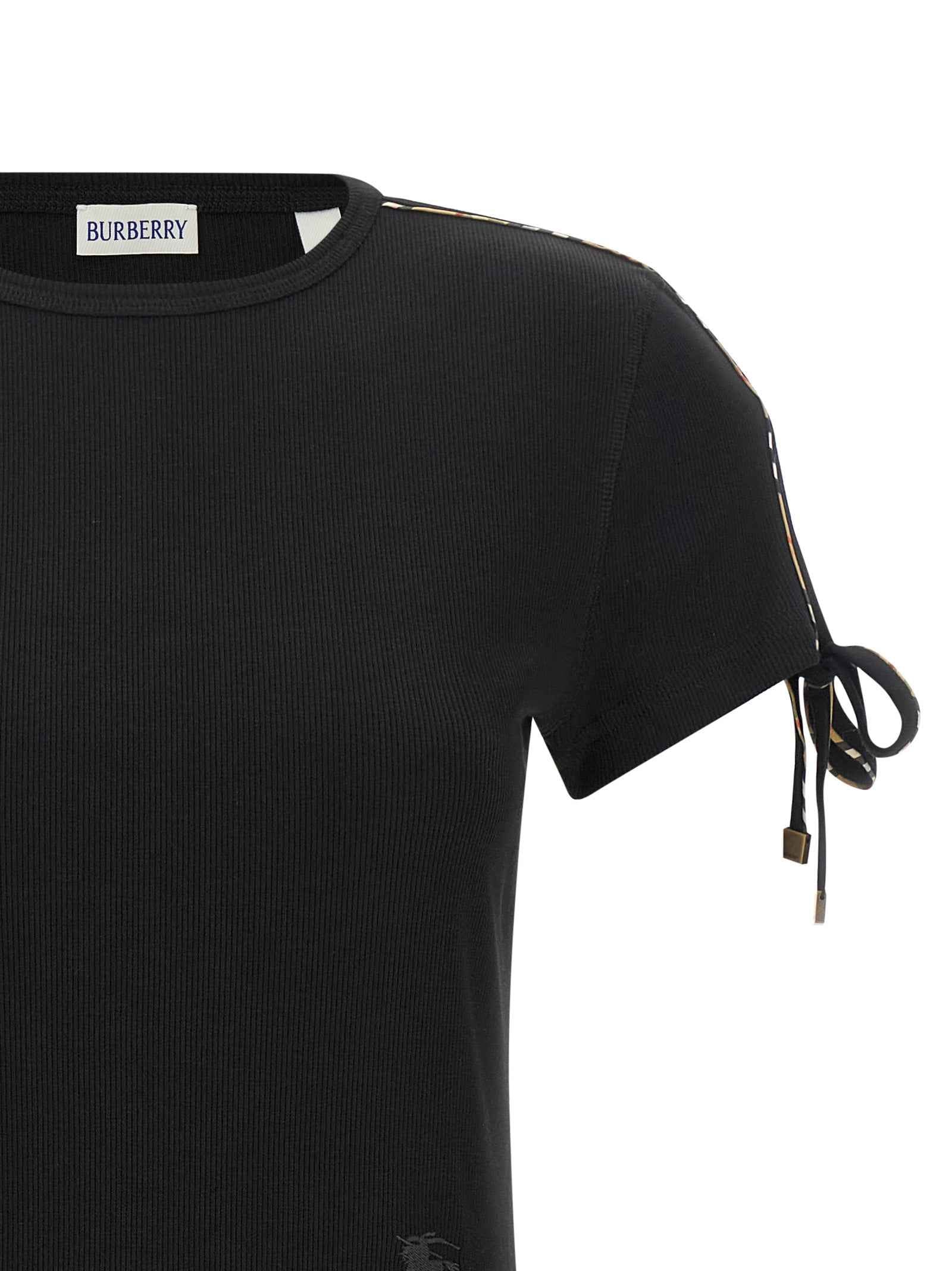 Burberry Black Cotton Short Dress