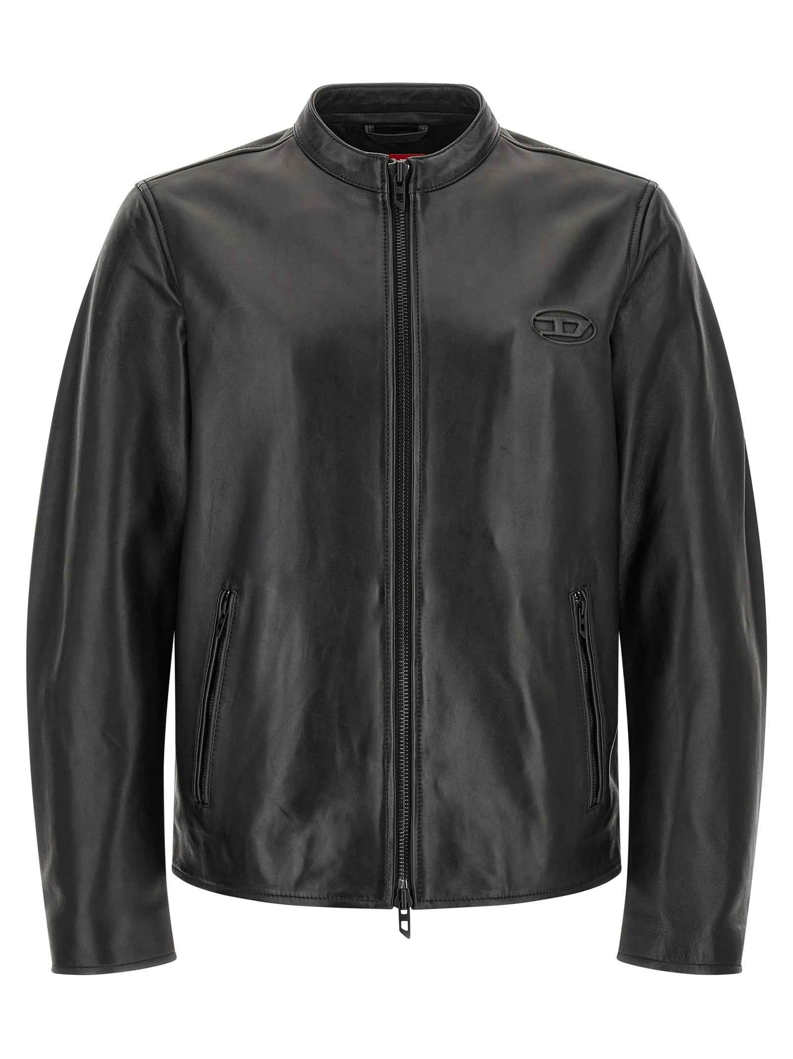 Diesel Black Lamb Leather Leather Jacket