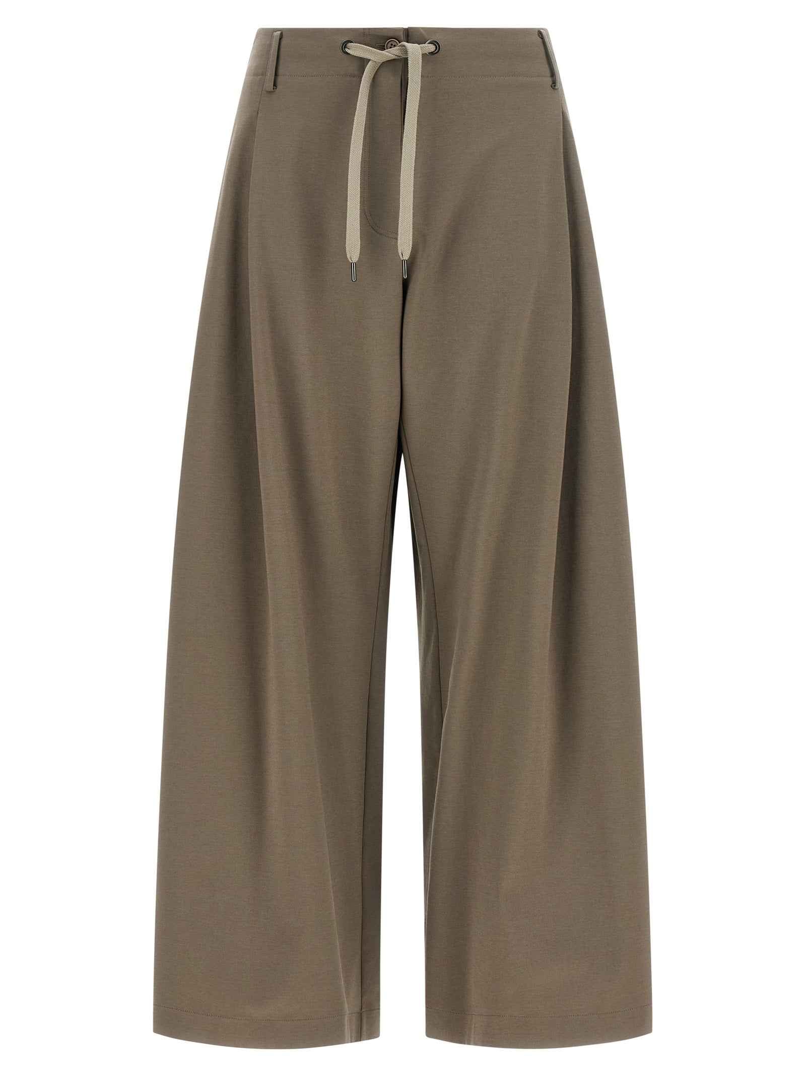 Brunello Cucinelli Gray Cotton Athletic Pants
