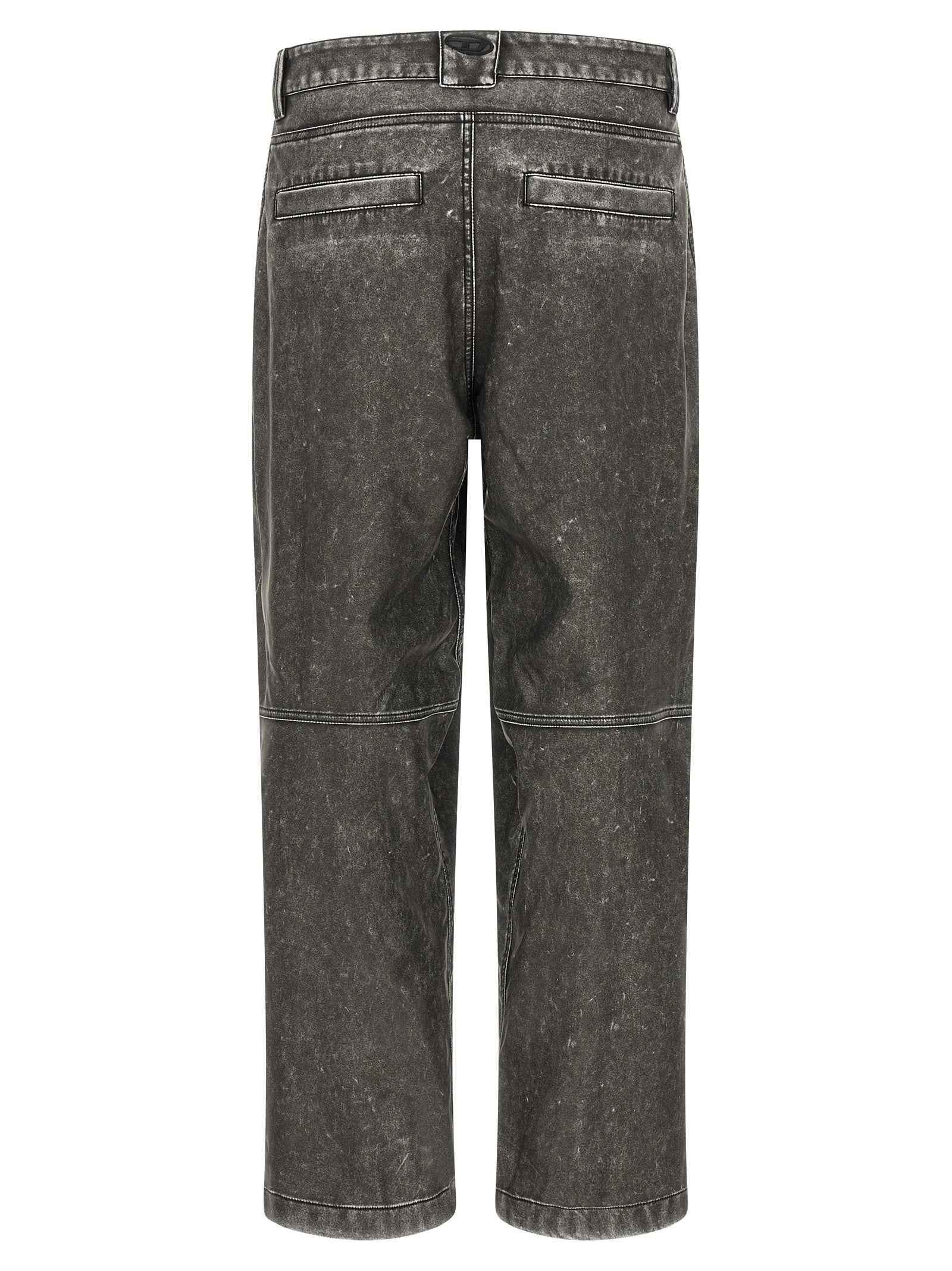 Diesel Gray Polyethylene Casual Pants