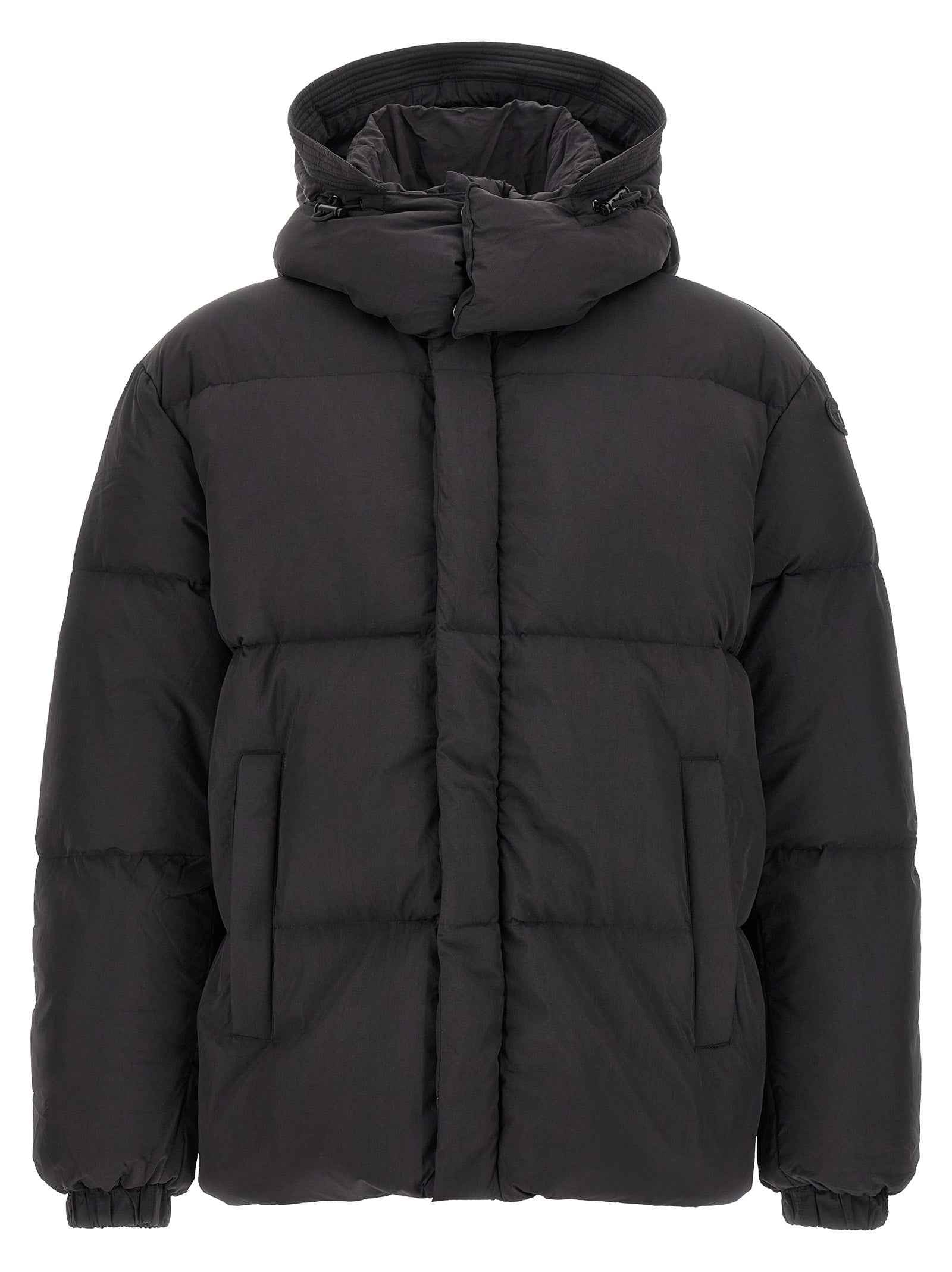 Diesel Black Polyamide Full-Length Jacket