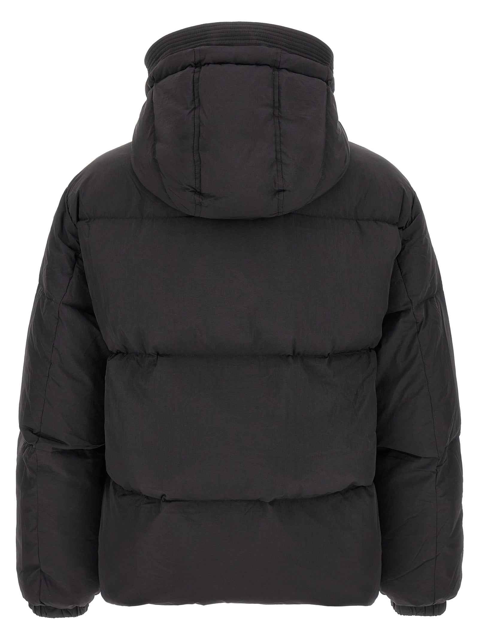 Diesel Black Polyamide Full-Length Jacket