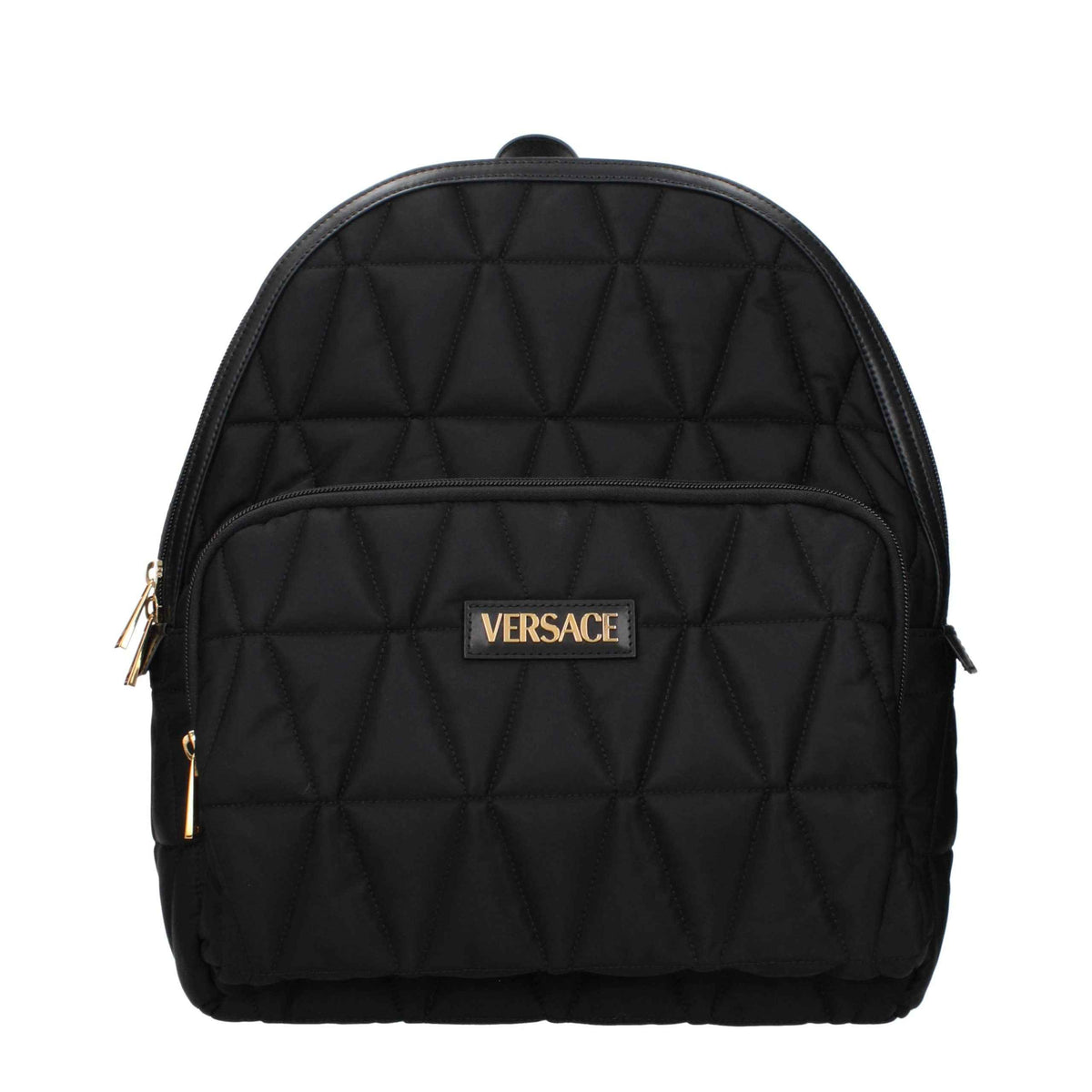 Versace Black Fabric Backpack