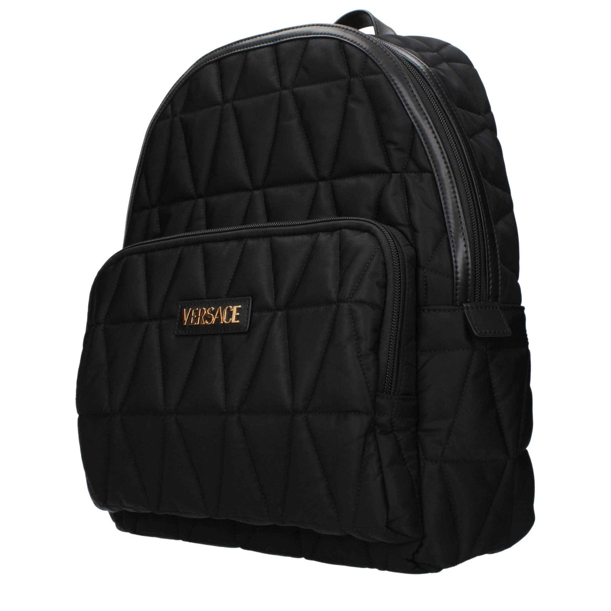 Versace Black Fabric Backpack