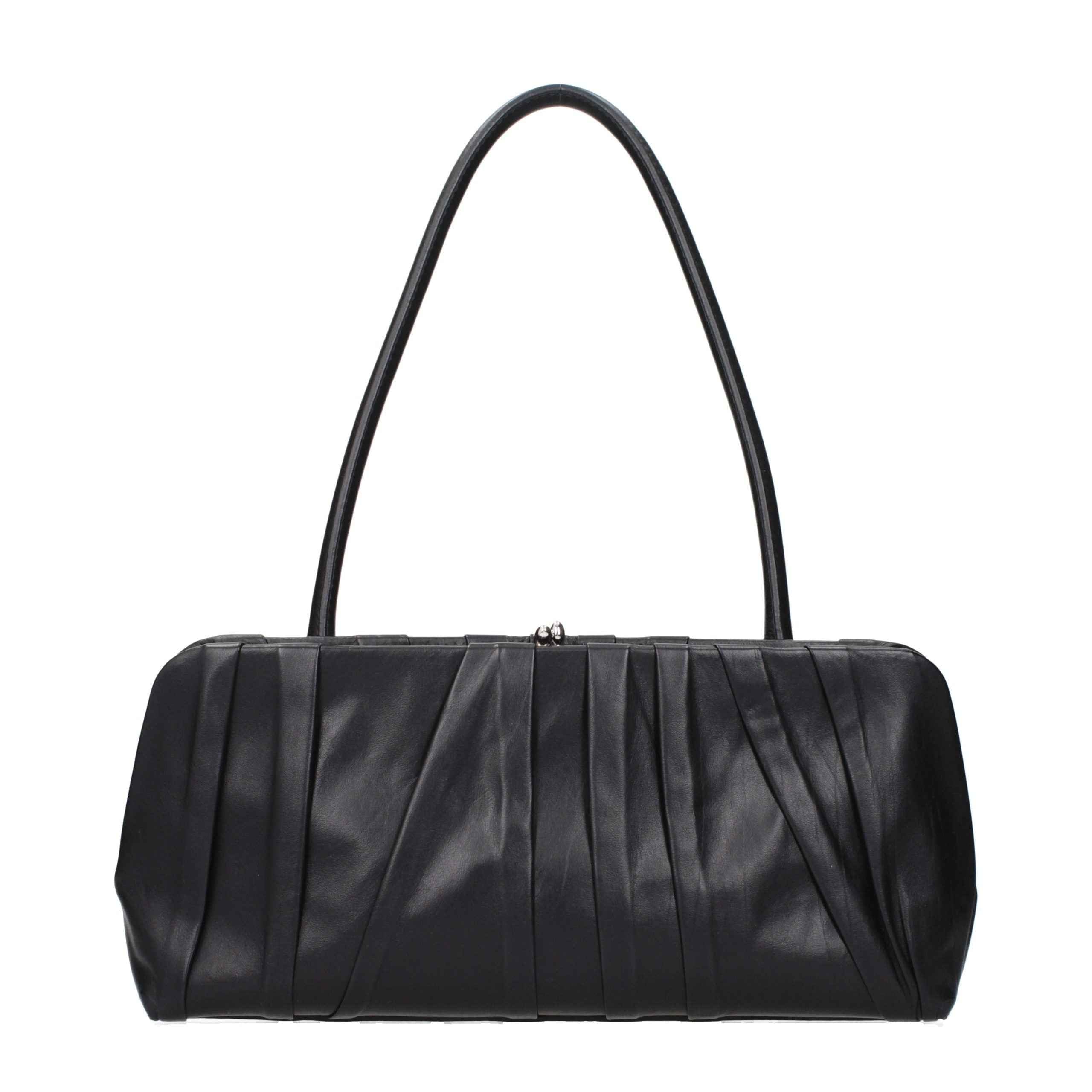 Jil Sander Black Leather Shoulder Bag