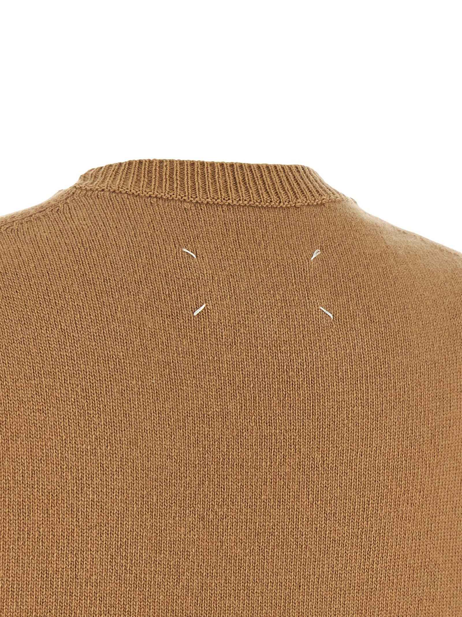 Maison Margiela Beige Virgin Wool Sleeveless Jacket