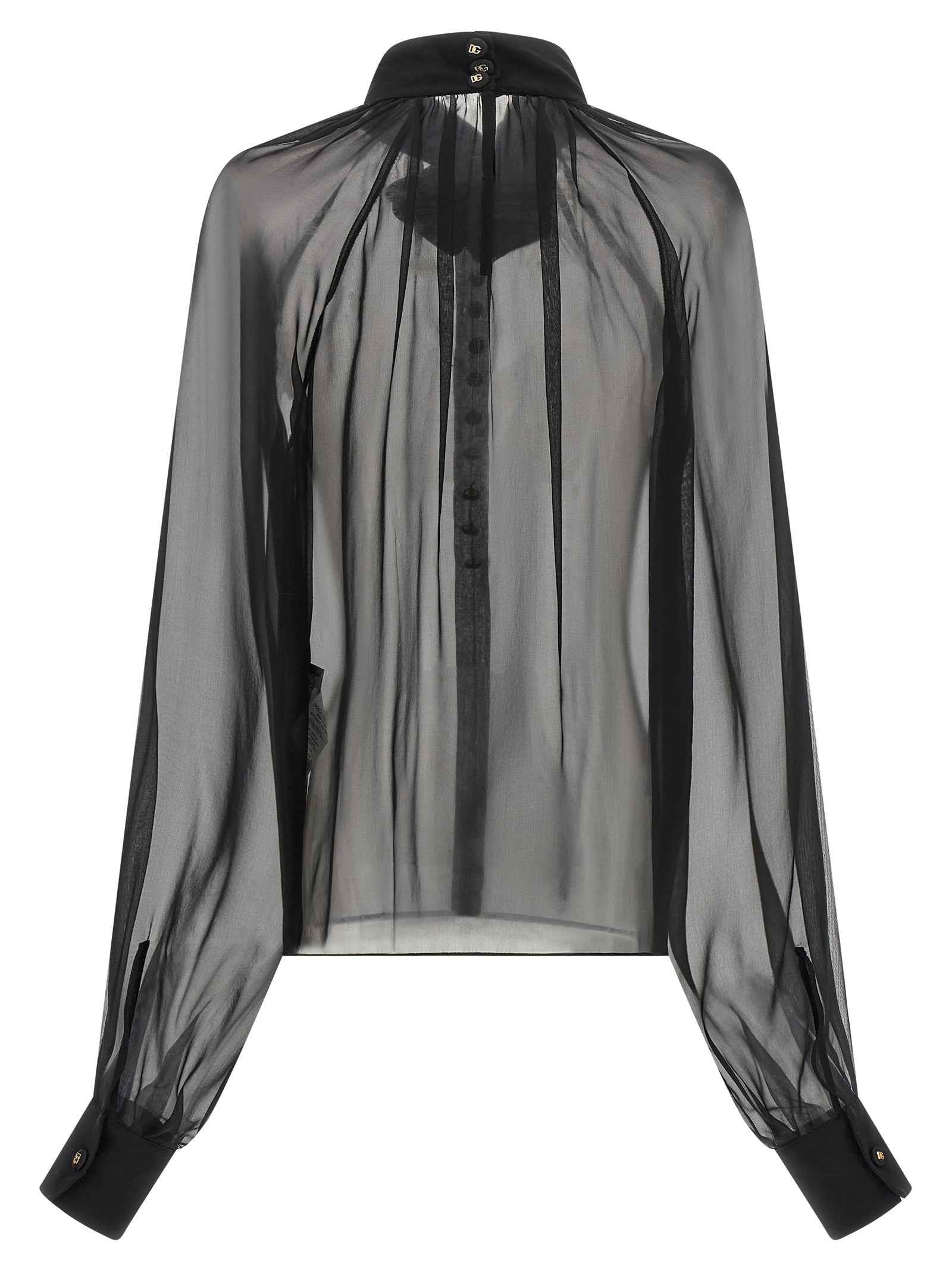 Dolce & Gabbana Black Silk Blouse