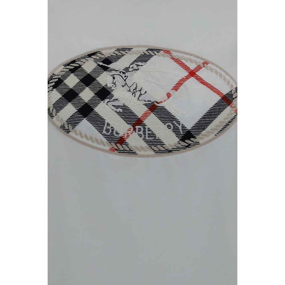 Burberry White Cotton T-Shirt