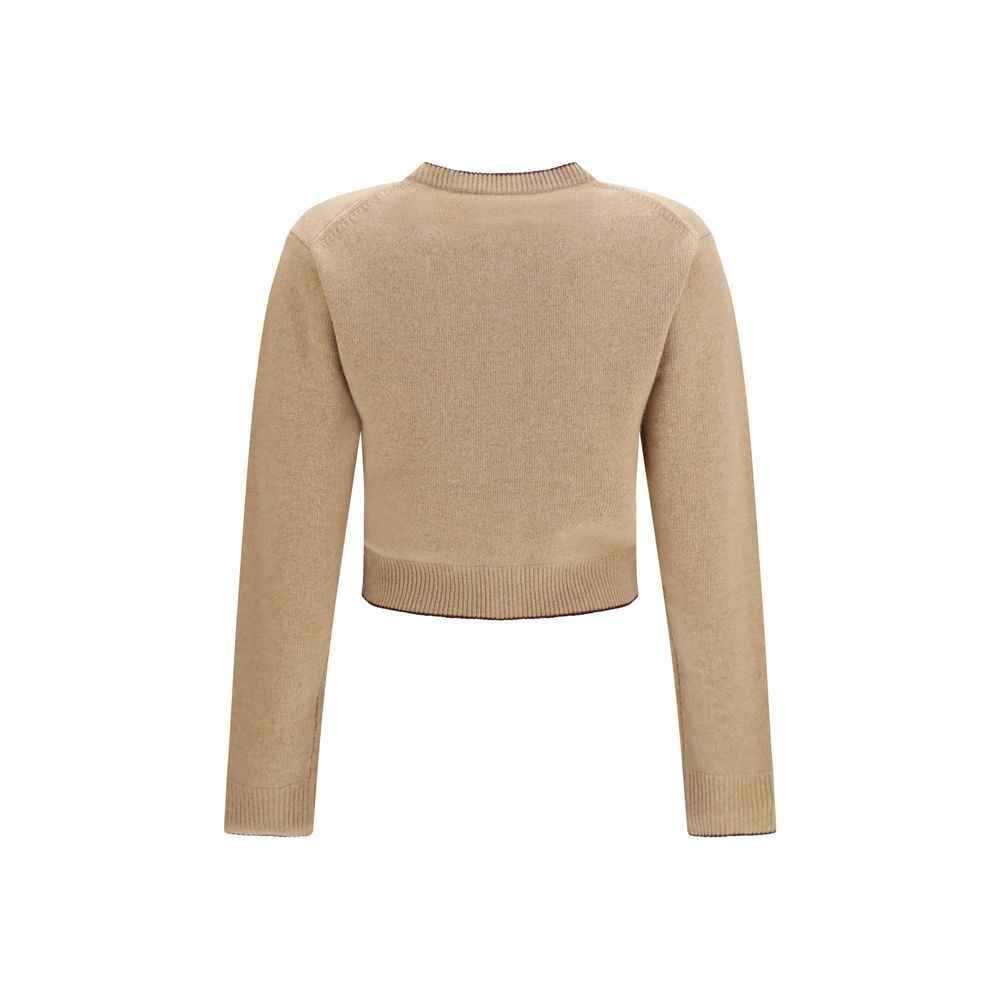 Chloé Beige Wool Oves Aries Cardigan